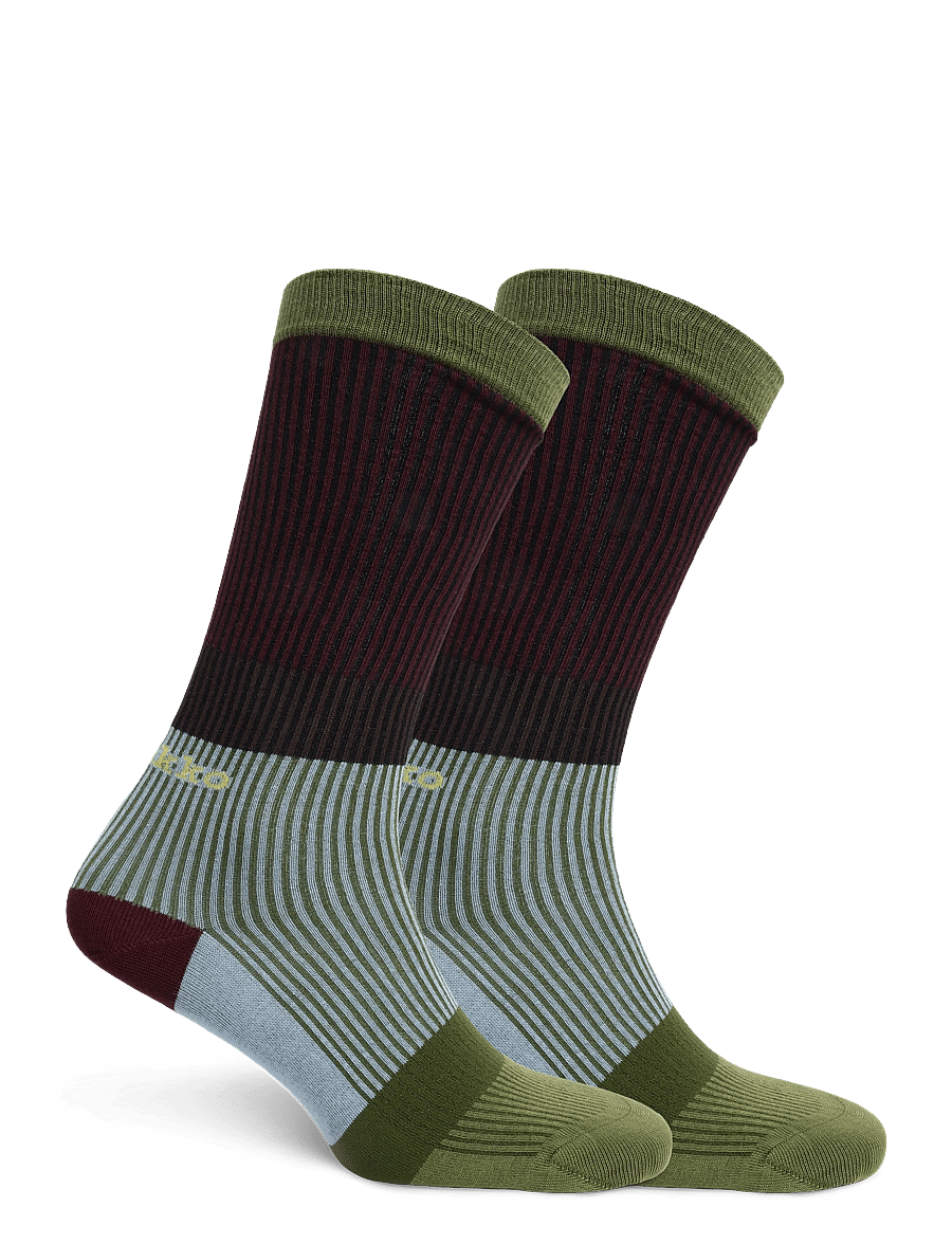 Marimekko - FAKTA HENNIKA - sokker - wine red, light blue, green - 1