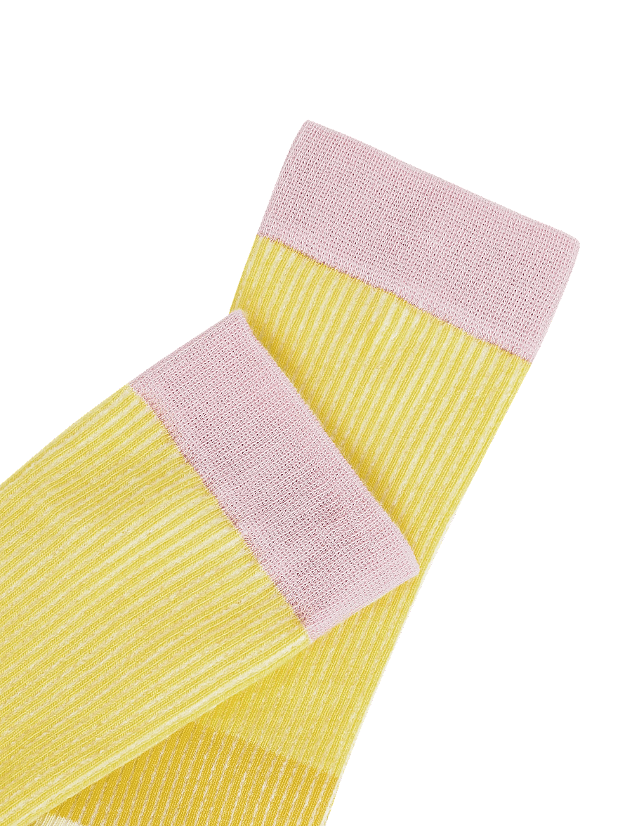 Marimekko - FAKTA HENNIKA - almindelige strømper - yellow, light yellow, rose - 2