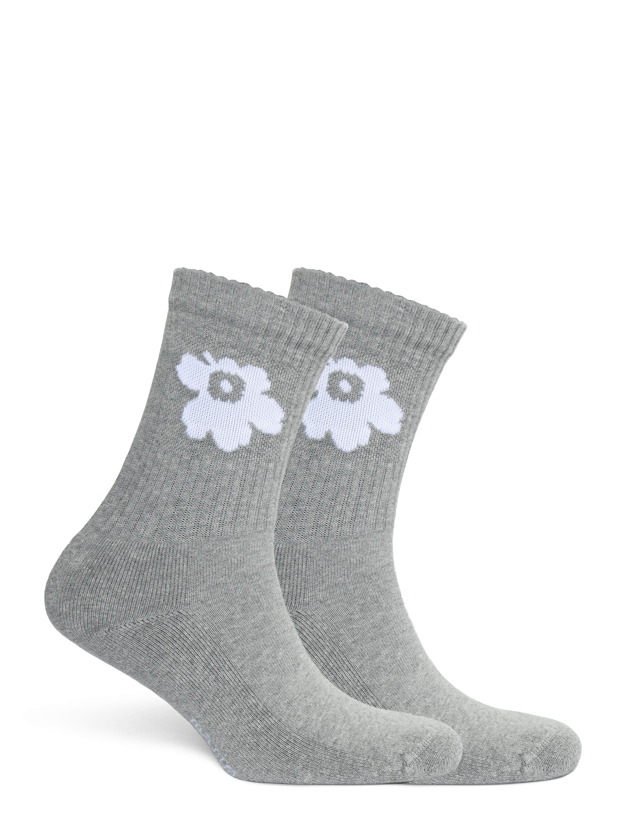 Marimekko - PUIKEA UNIKKO - almindelige strømper - grey, off white - 1