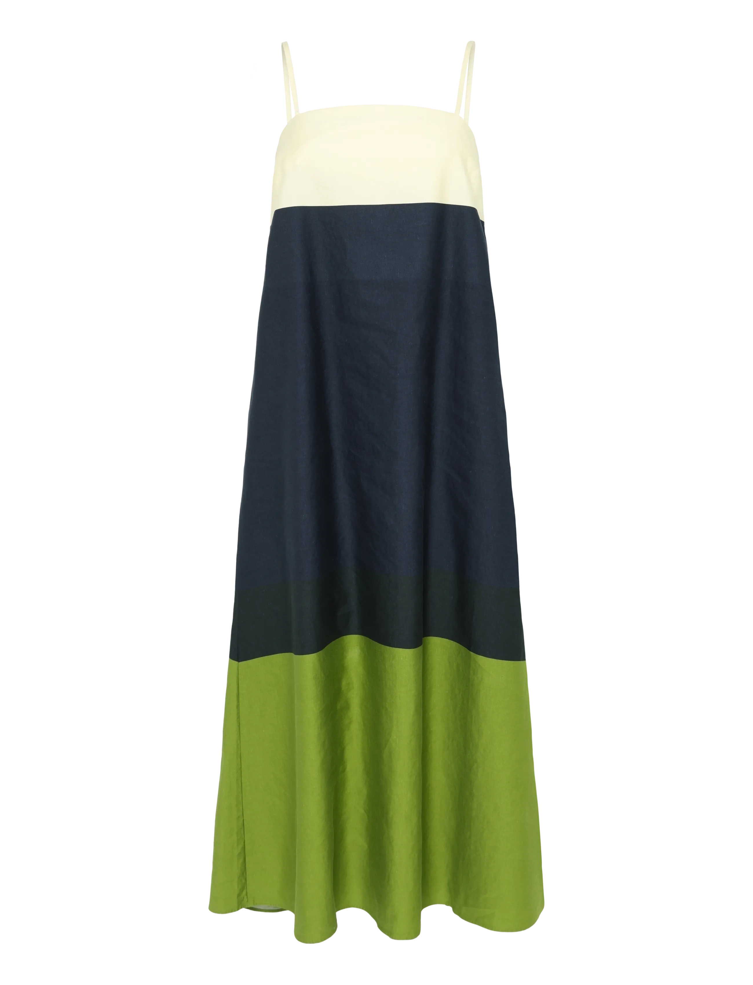 Marimekko - SYMMETRIA HENNIKA - light yellow, dark blue, green - 1