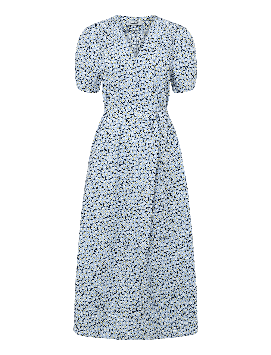 Marimekko - TAIVUT PIKKU VIKURI - suvekleidid - light blue, off white, yellow - 1
