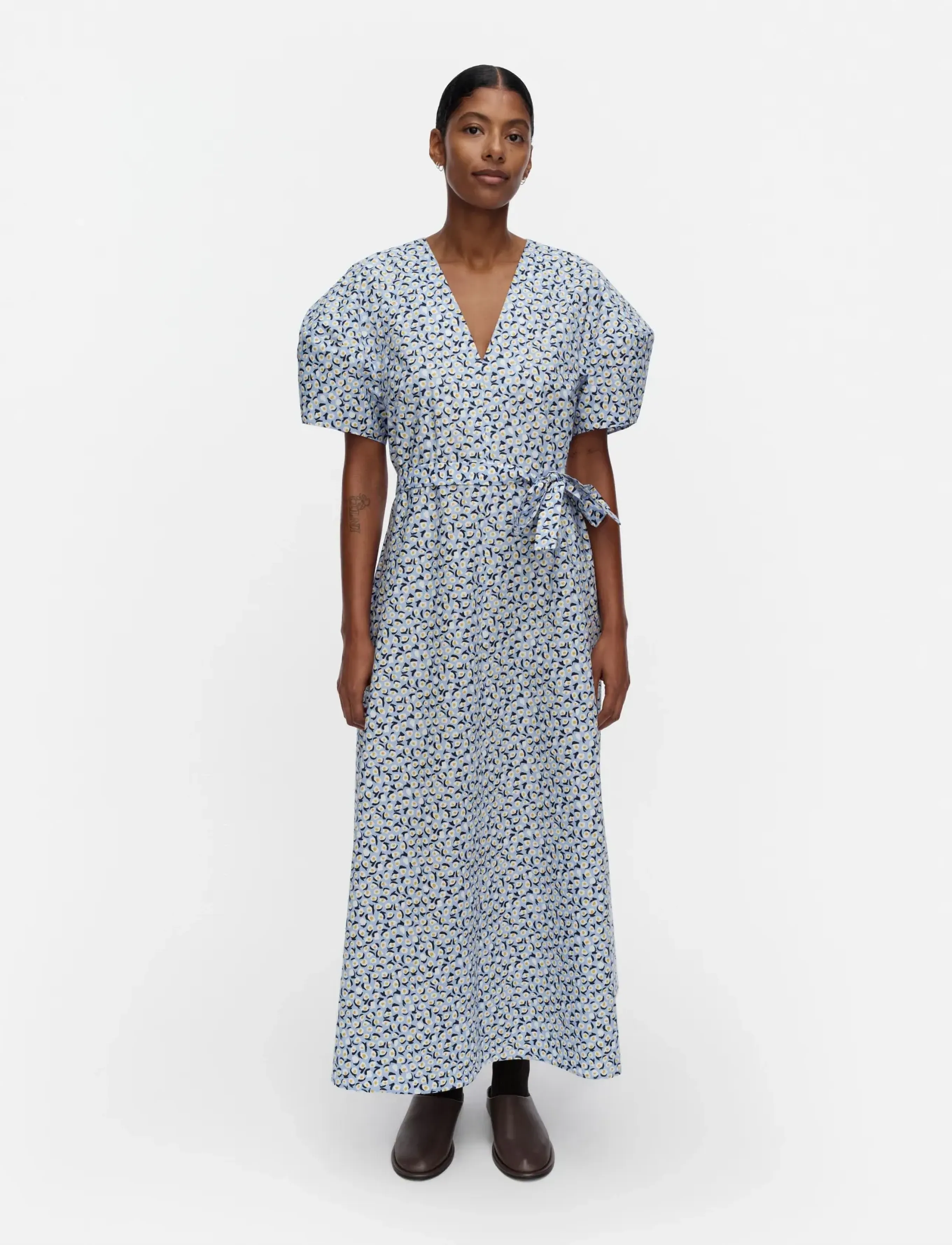 Marimekko TAIVUT PIKKU VIKURI - Skandinavisk mode - LIGHT BLUE, OFF WHITE, YELLOW / blue