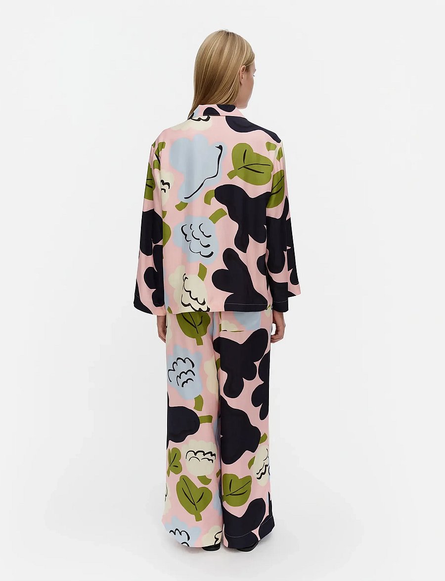 Marimekko - VIIVOITUS KUKASTA KUKKAAN - pikkade varrukatega särgid - lt. pink, dk. blue, lt. blue - 4