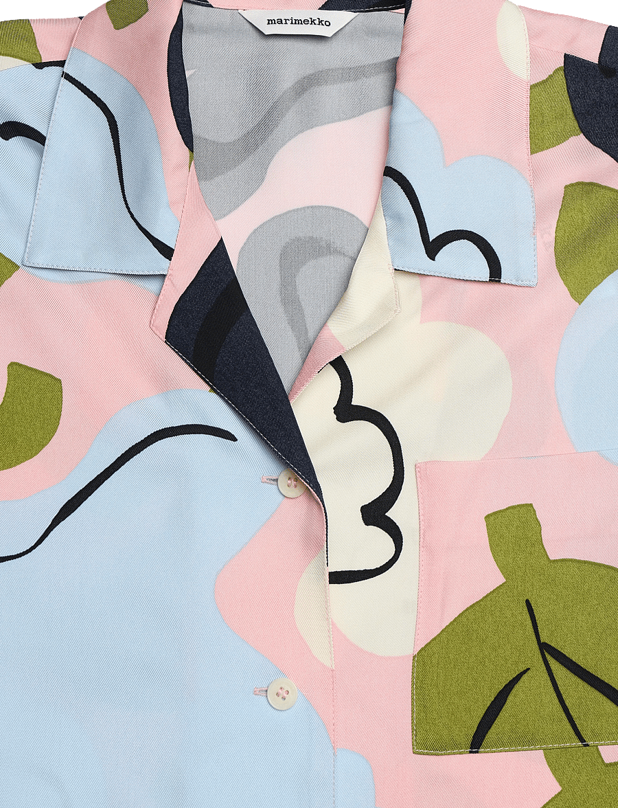 Marimekko - VIIVOITUS KUKASTA KUKKAAN - pikkade varrukatega särgid - lt. pink, dk. blue, lt. blue - 5
