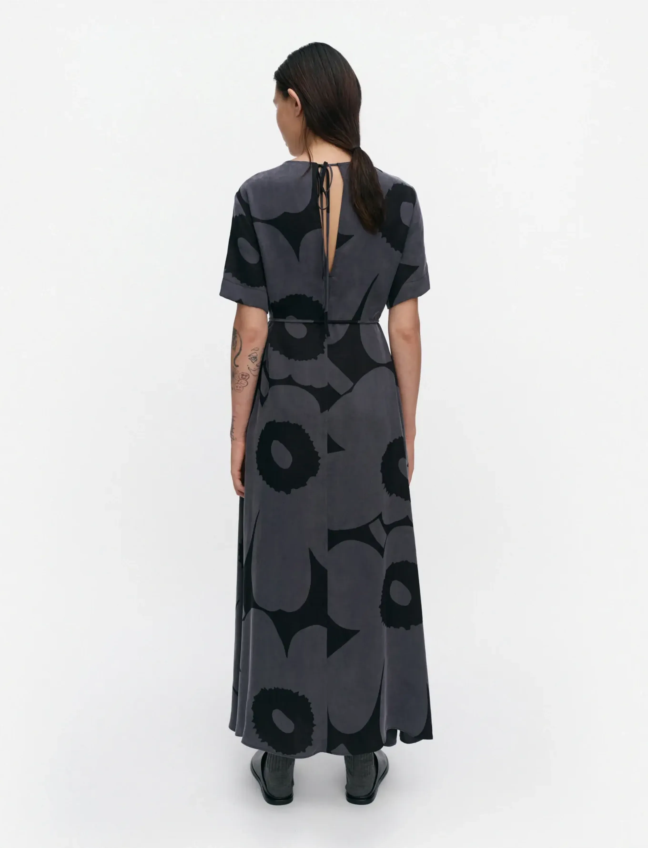 Marimekko - TAIPALE UNIKKO - sommerkleider - bluish grey, black - 4