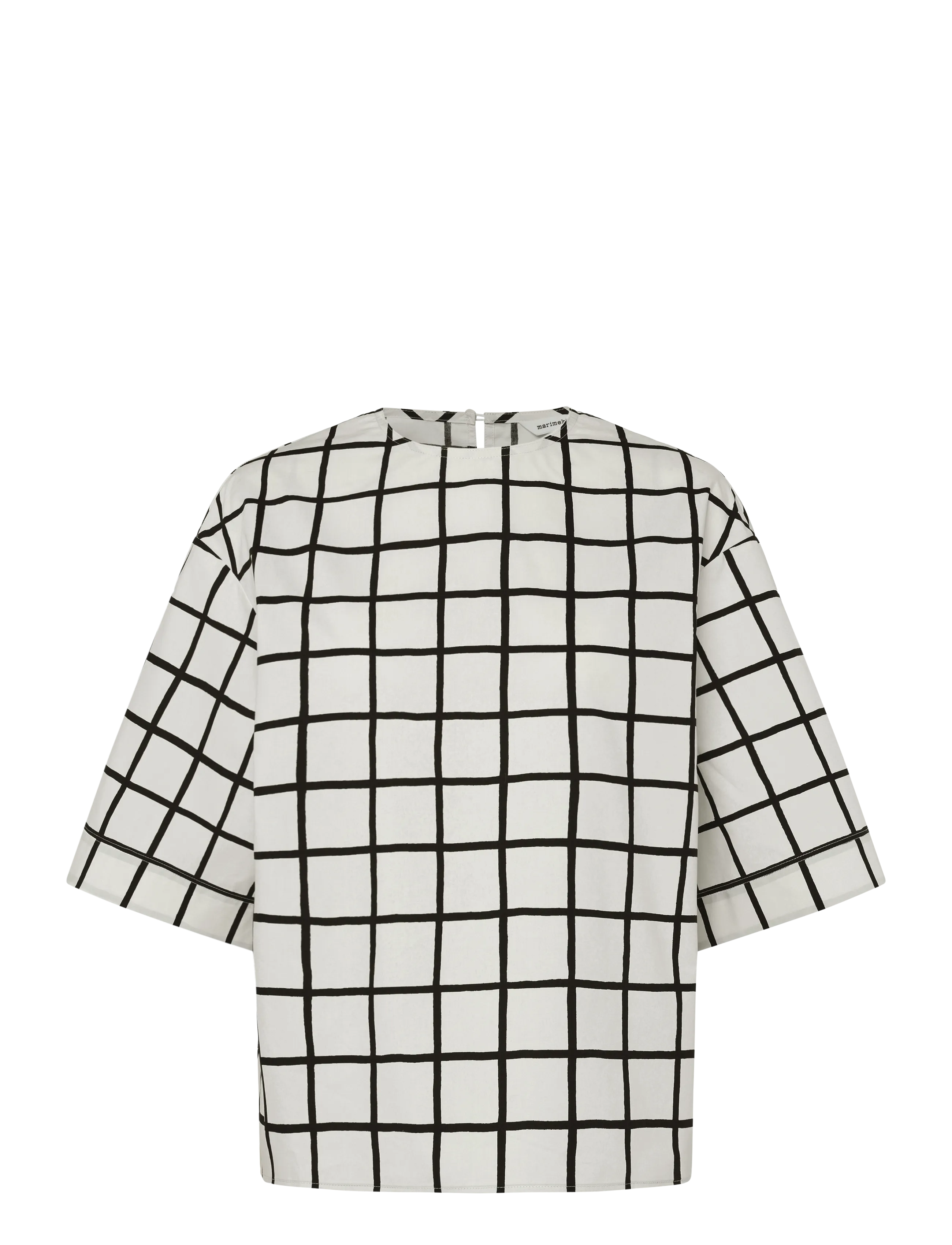 Marimekko KANSIO ISO RUUTU - Skandinavisk mode - OFF WHITE, BLACK / white