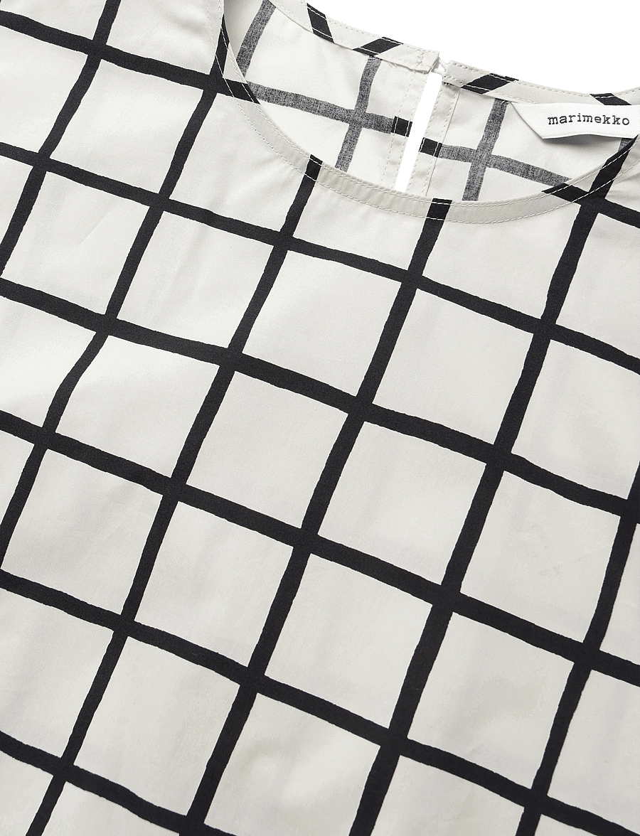 Marimekko - KANSIO ISO RUUTU - t-shirts - off white, black - 5