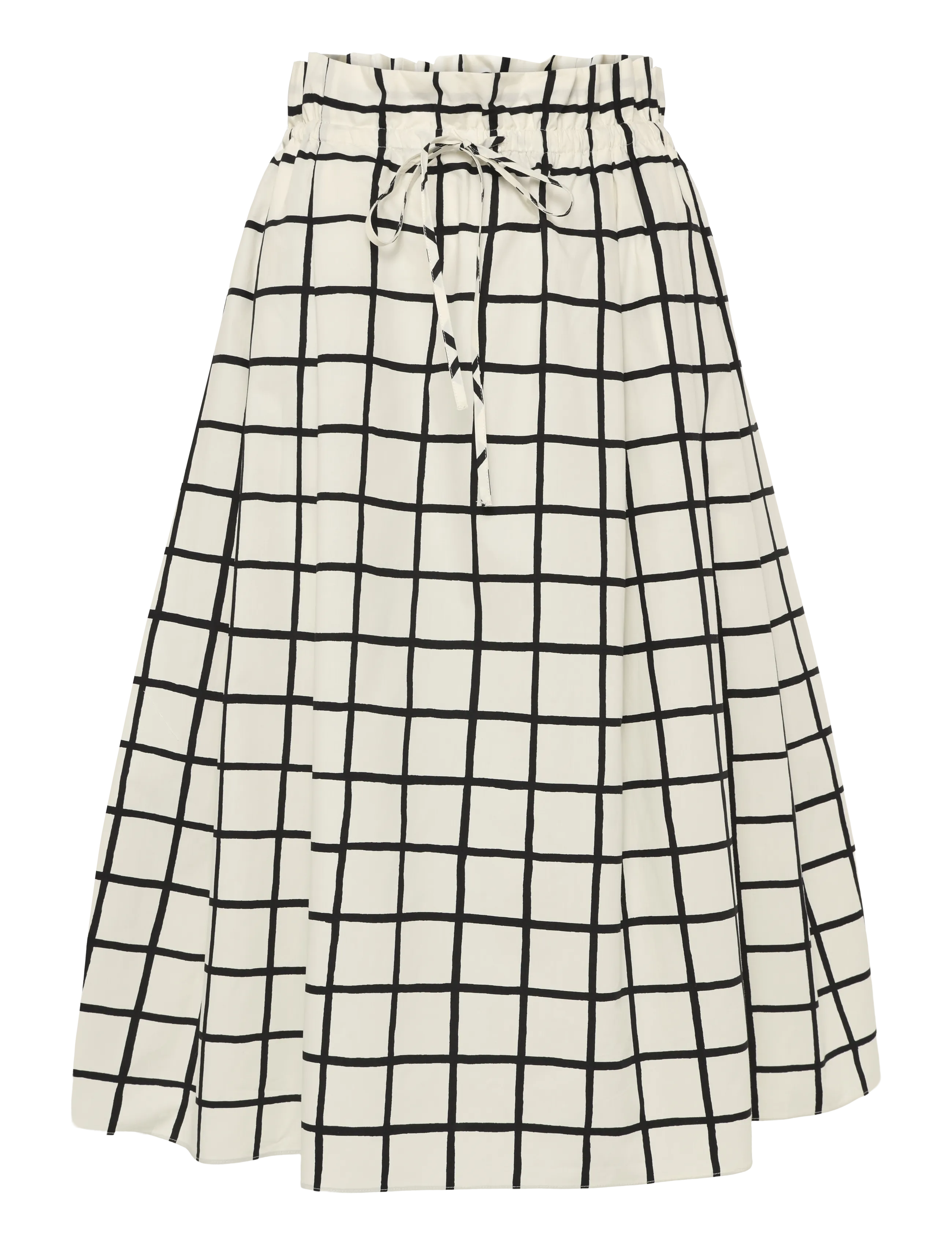 Marimekko KIRJOITUS ISO RUUTU - Transitional Layering - OFF WHITE, BLACK / white