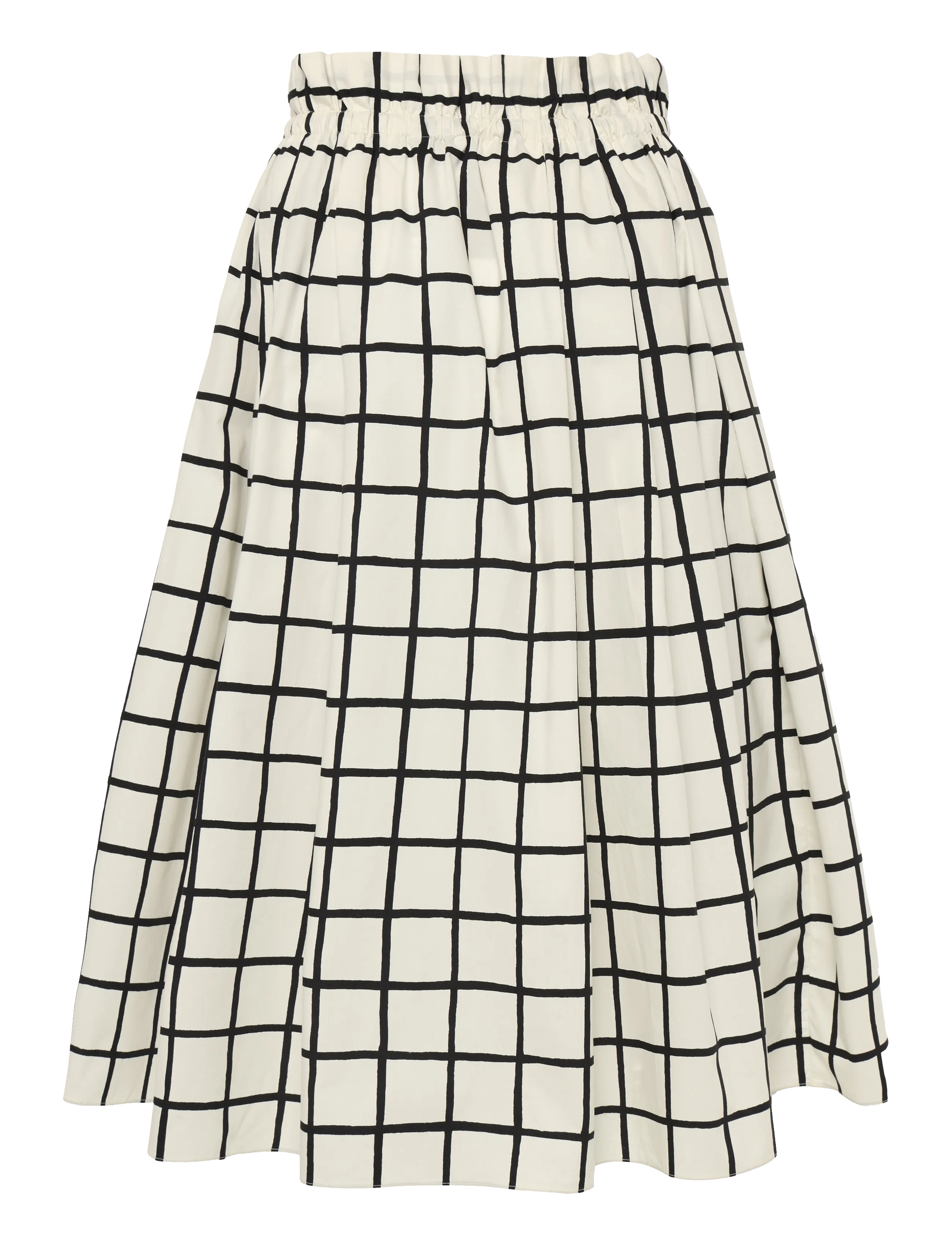Marimekko - KIRJOITUS ISO RUUTU - off white, black - 2