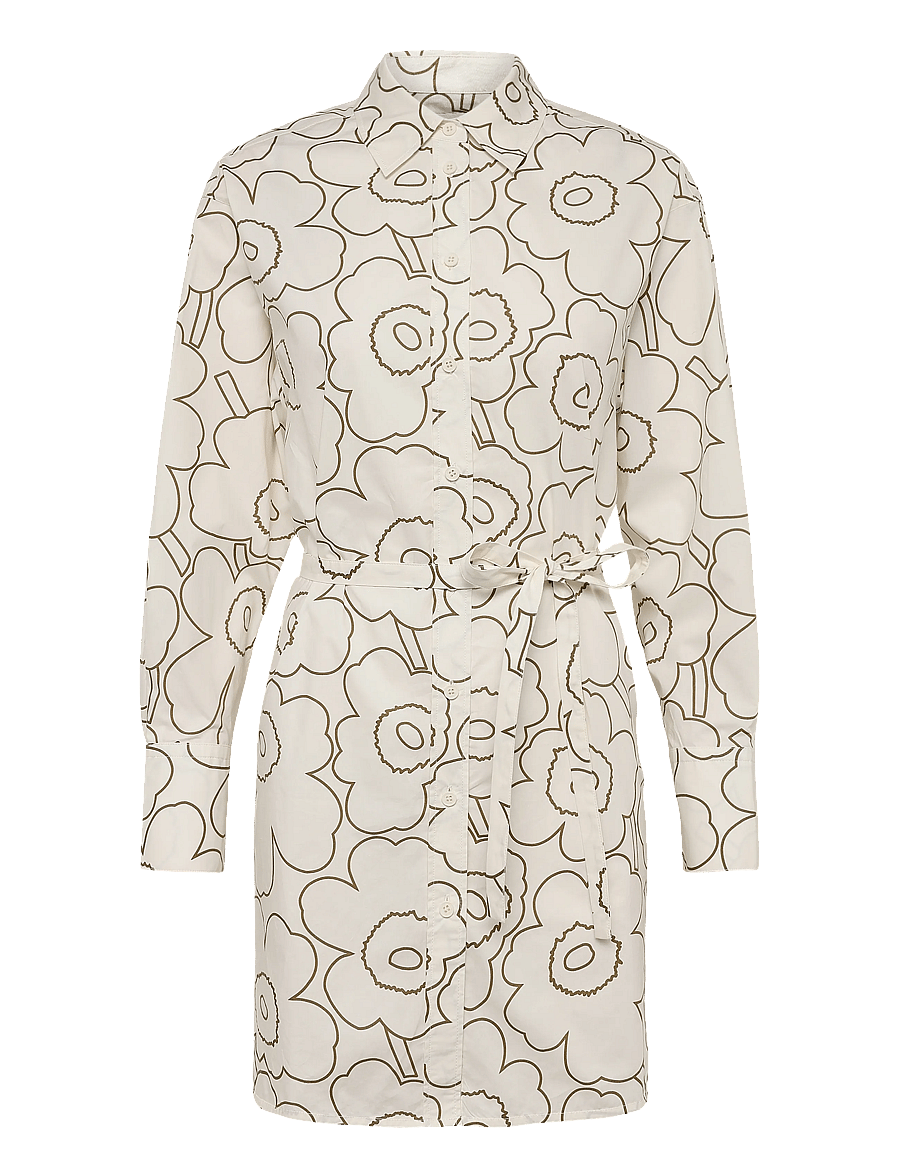 Marimekko - KUVITELMA PIIRTO UNIKKO - off white, olive green - 1