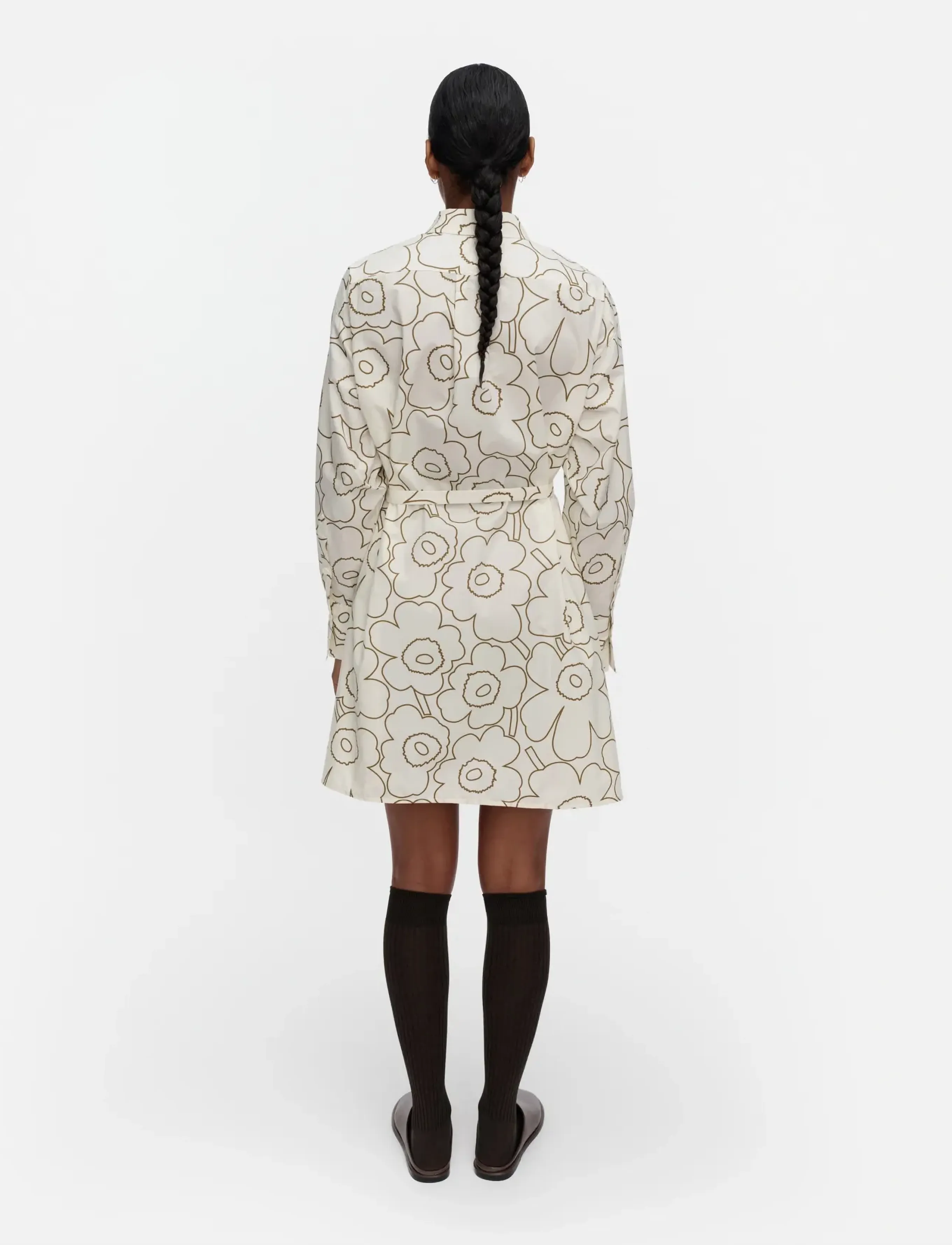 Marimekko - KUVITELMA PIIRTO UNIKKO - off white, olive green - 4