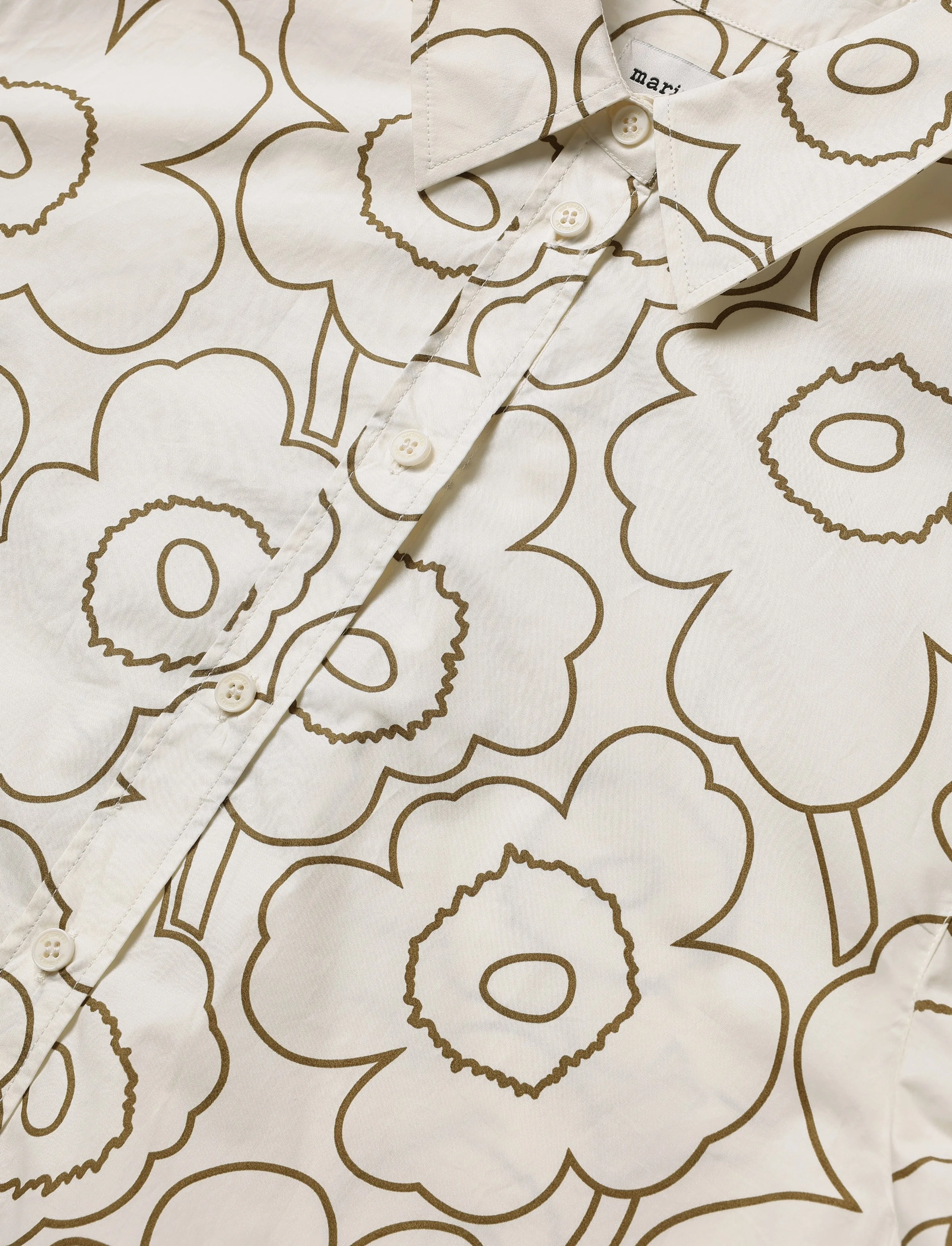 Marimekko - KUVITELMA PIIRTO UNIKKO - off white, olive green - 5