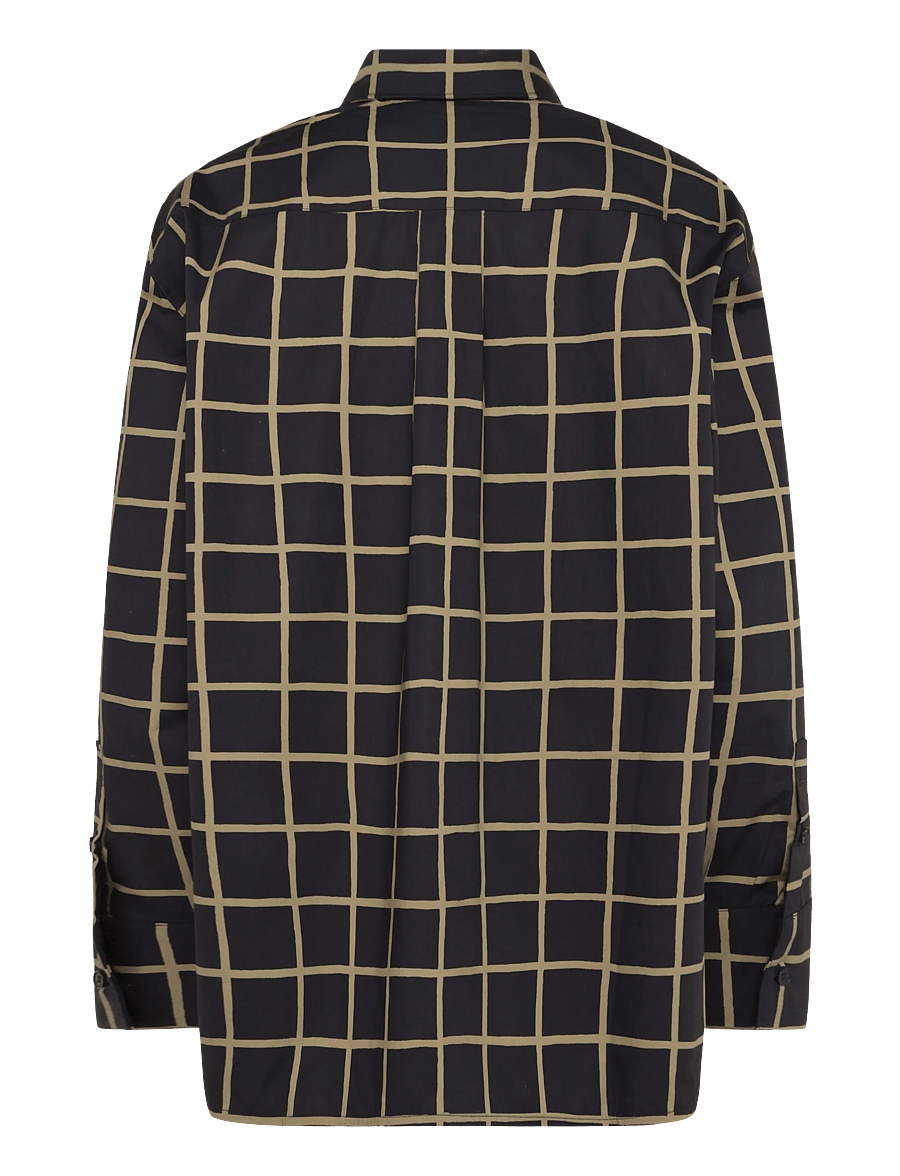 Marimekko - TÄHDELLÄ ISO RUUTU - langærmede skjorter - dark blue, olive green - 2