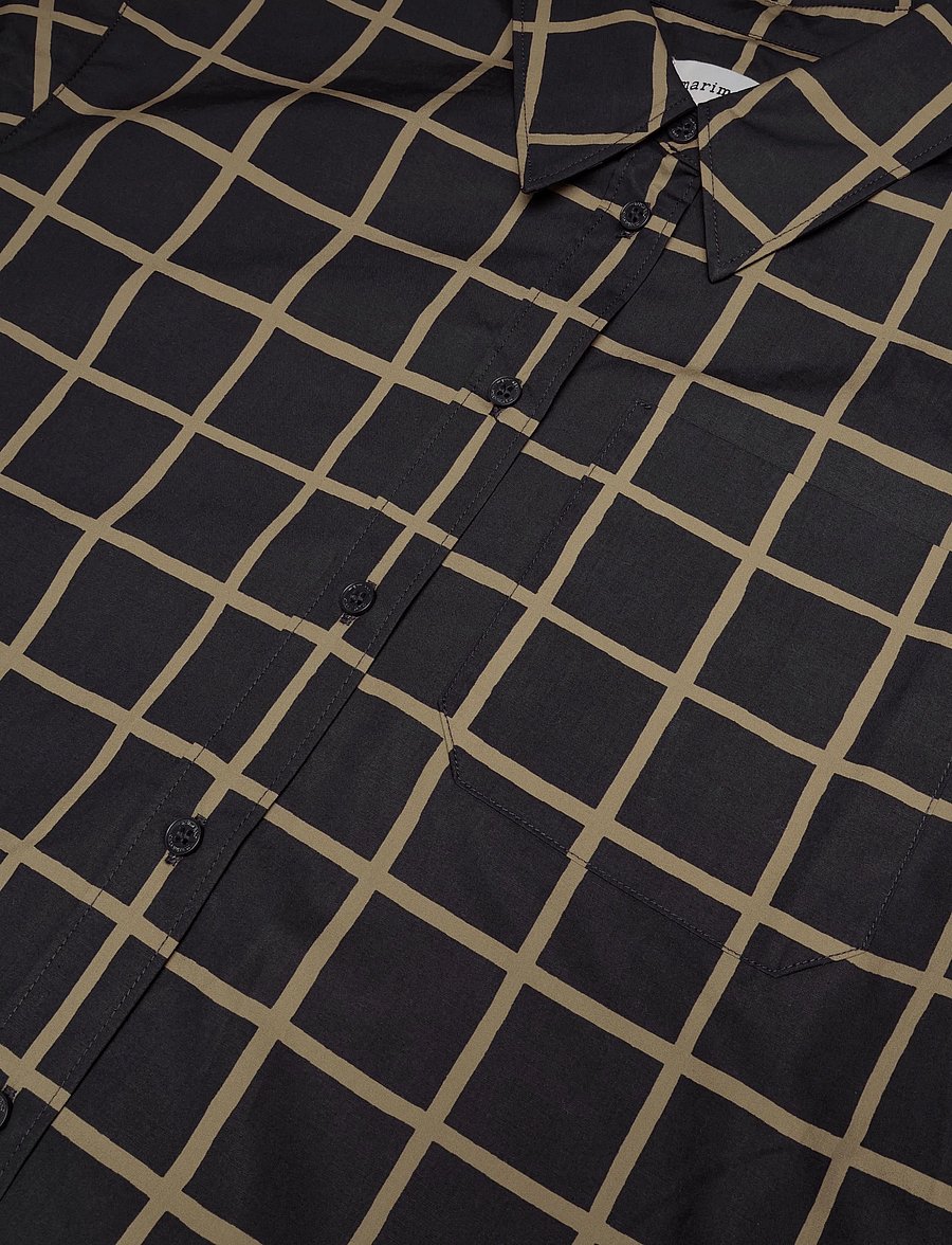 Marimekko - TÄHDELLÄ ISO RUUTU - langærmede skjorter - dark blue, olive green - 5