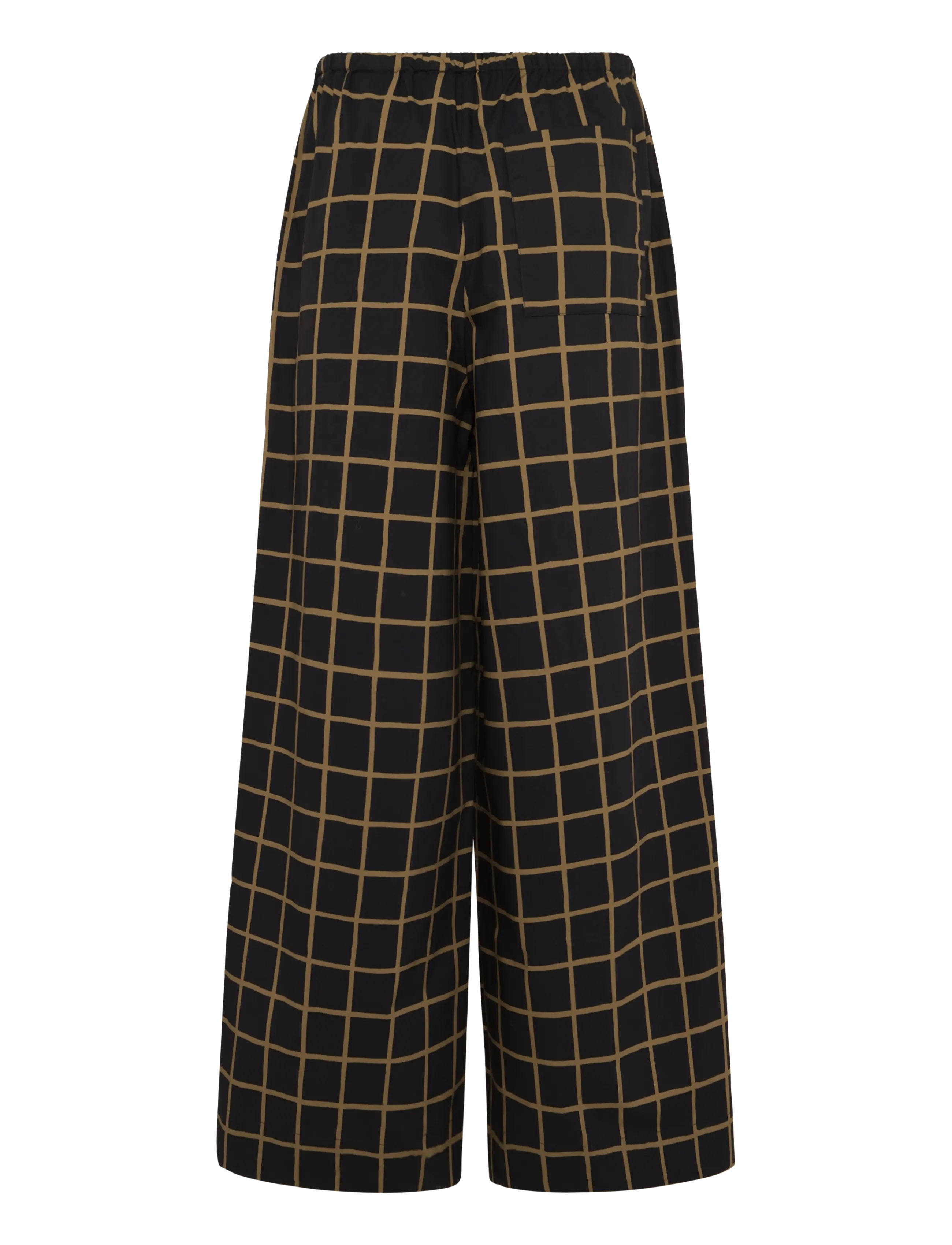 Marimekko - UKKONEN ISO RUUTU - vida byxor - dark blue, olive green - 2