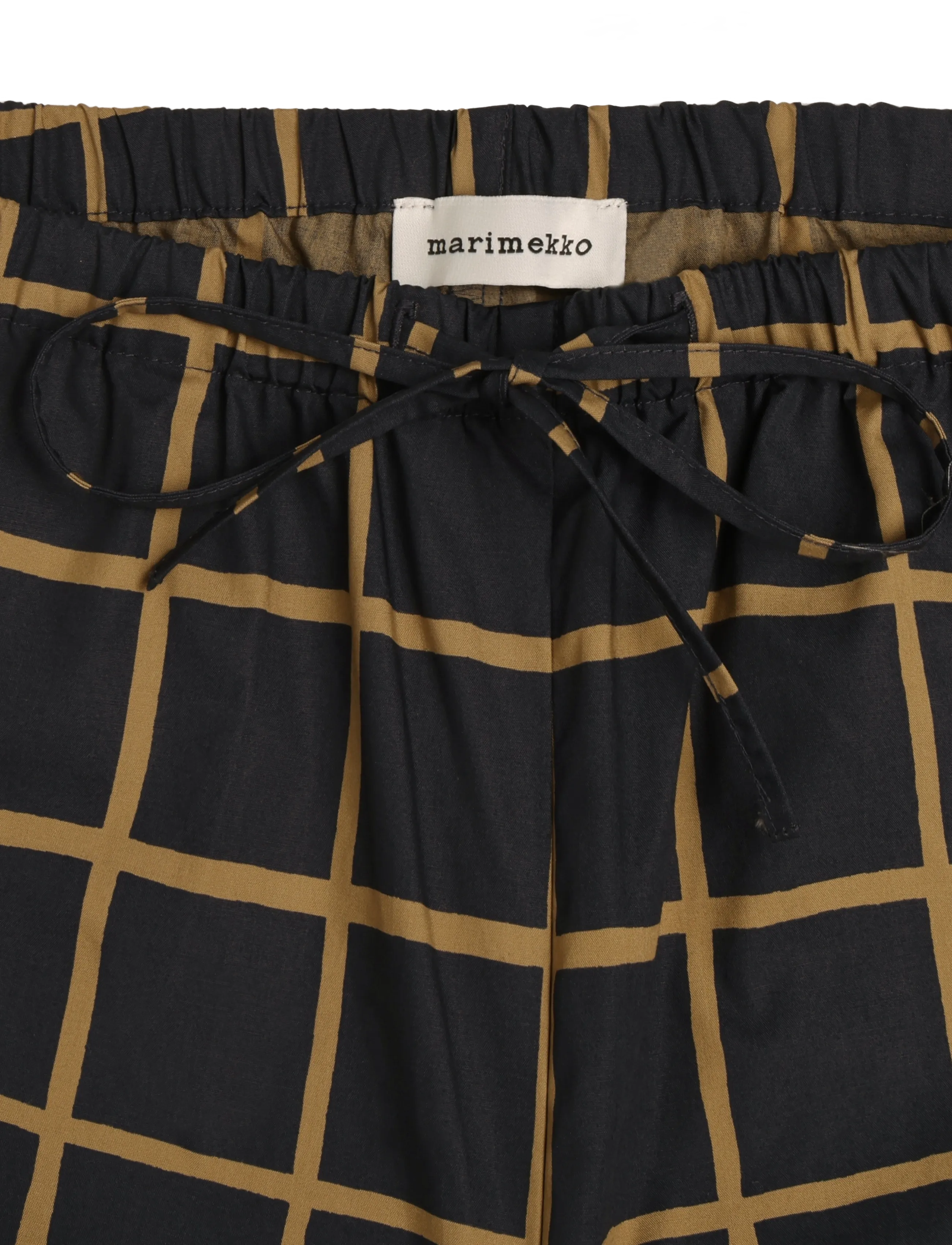 Marimekko - UKKONEN ISO RUUTU - vida byxor - dark blue, olive green - 5