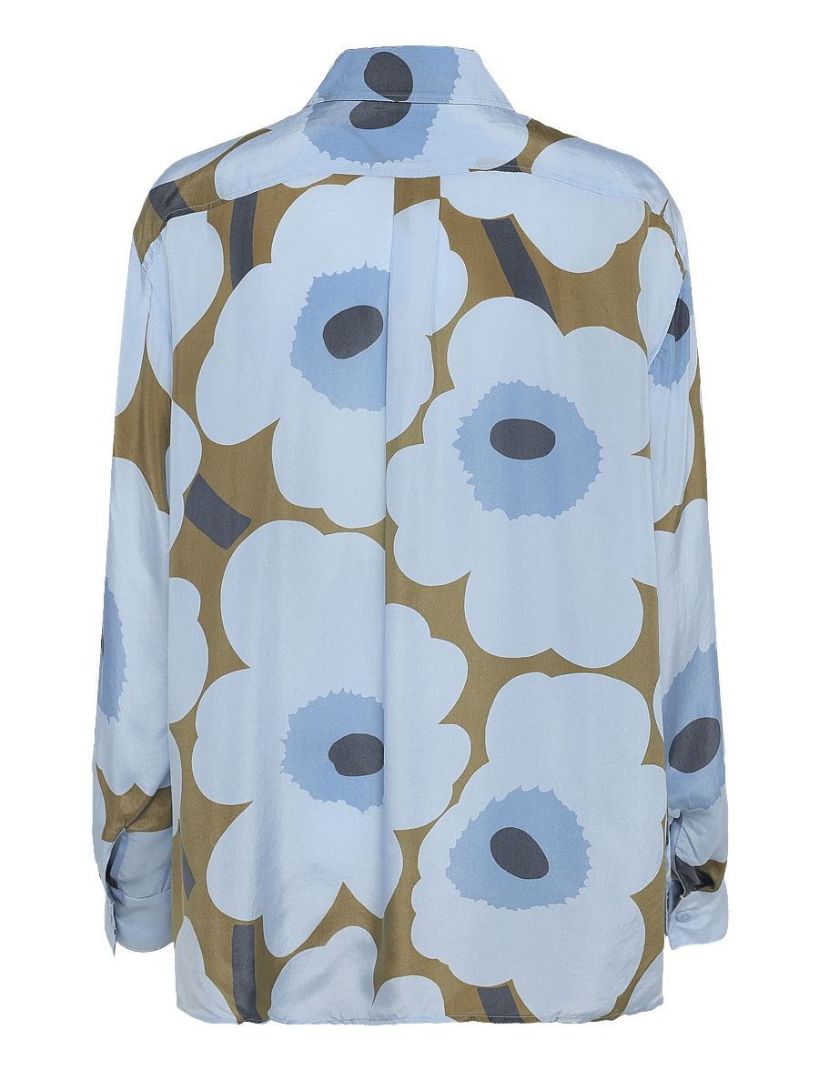 Marimekko - JÄRKI UNIKKO - langärmlige hemden - light blue, olive green - 2