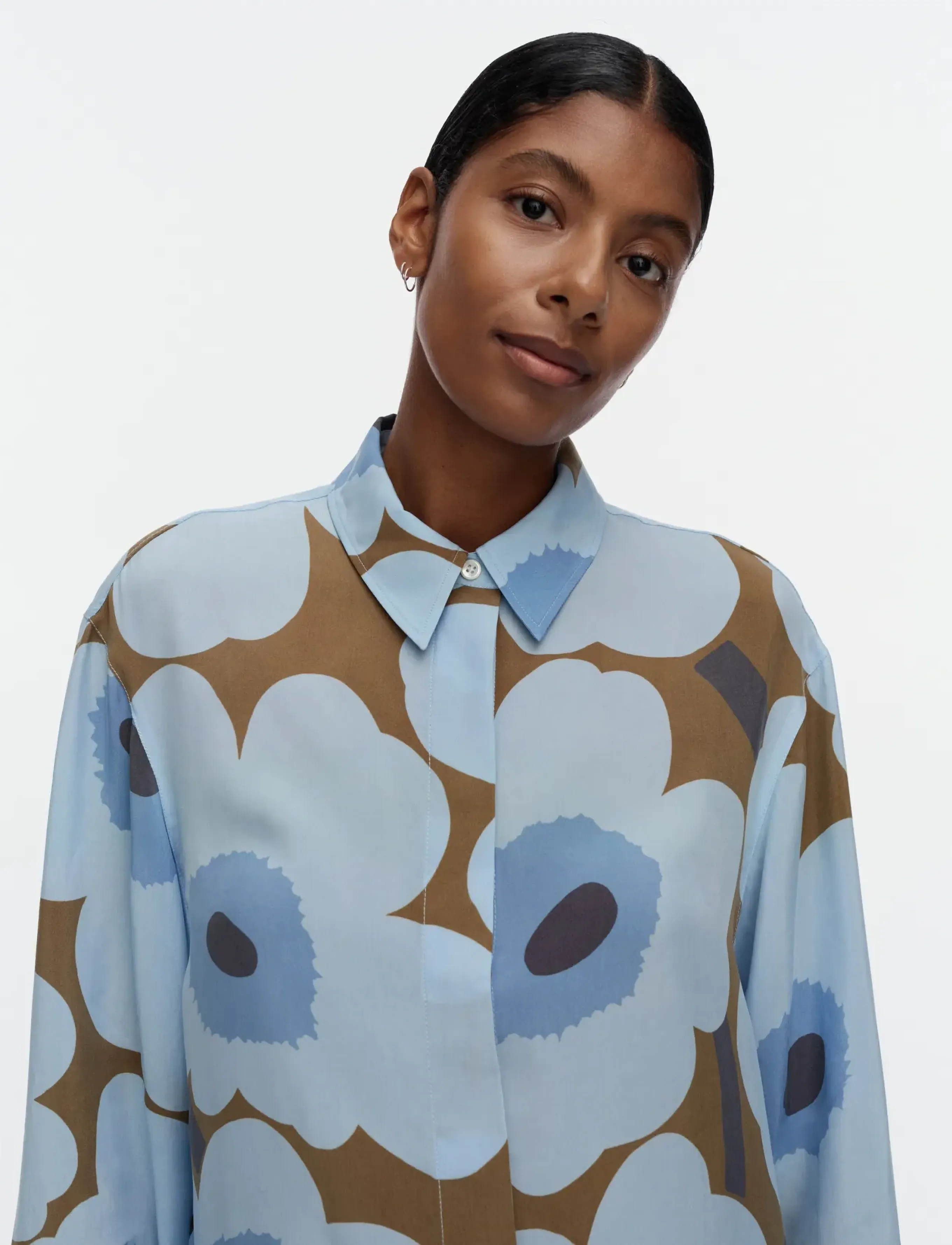 Marimekko - JÄRKI UNIKKO - light blue, olive green - 3