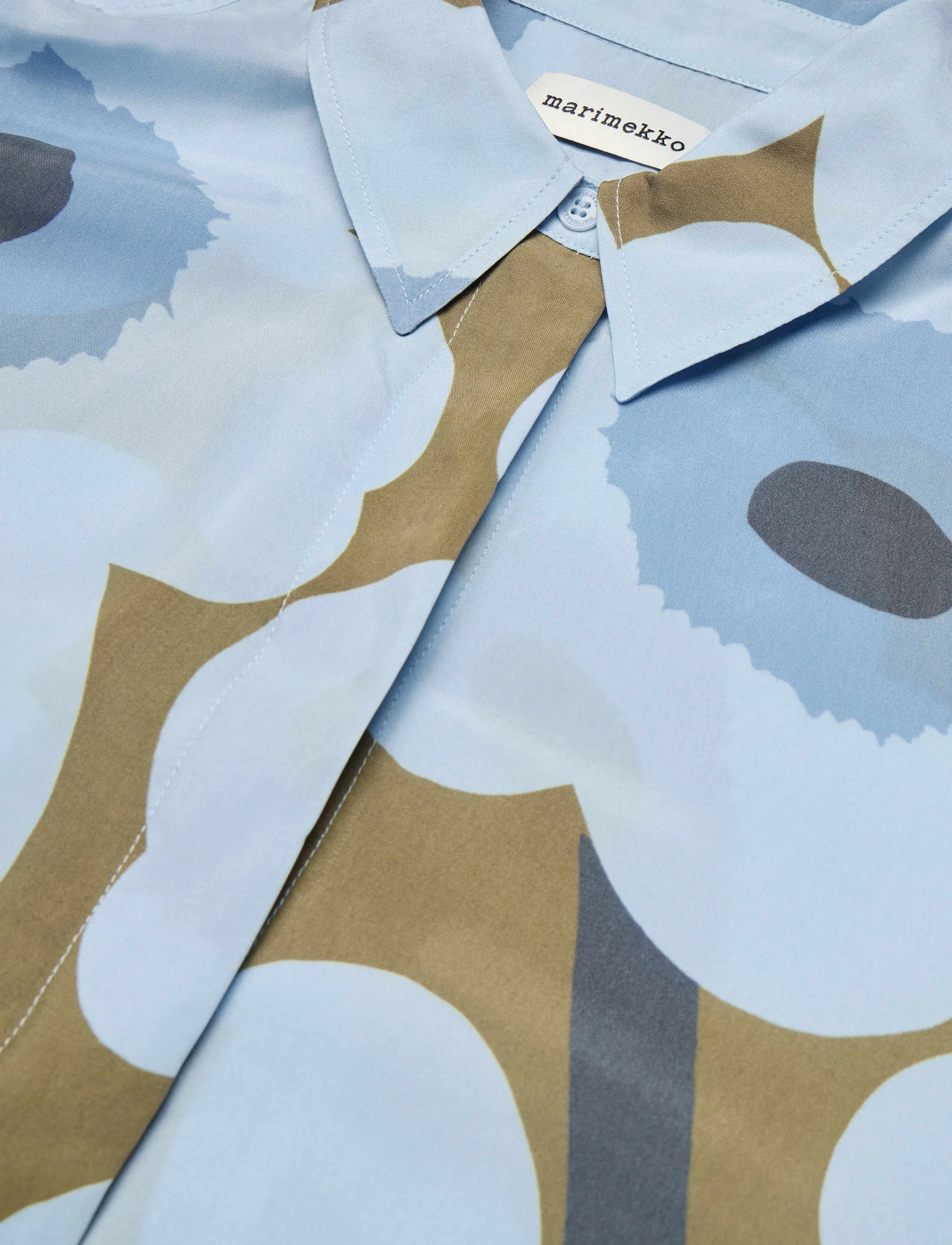 Marimekko - JÄRKI UNIKKO - light blue, olive green - 5