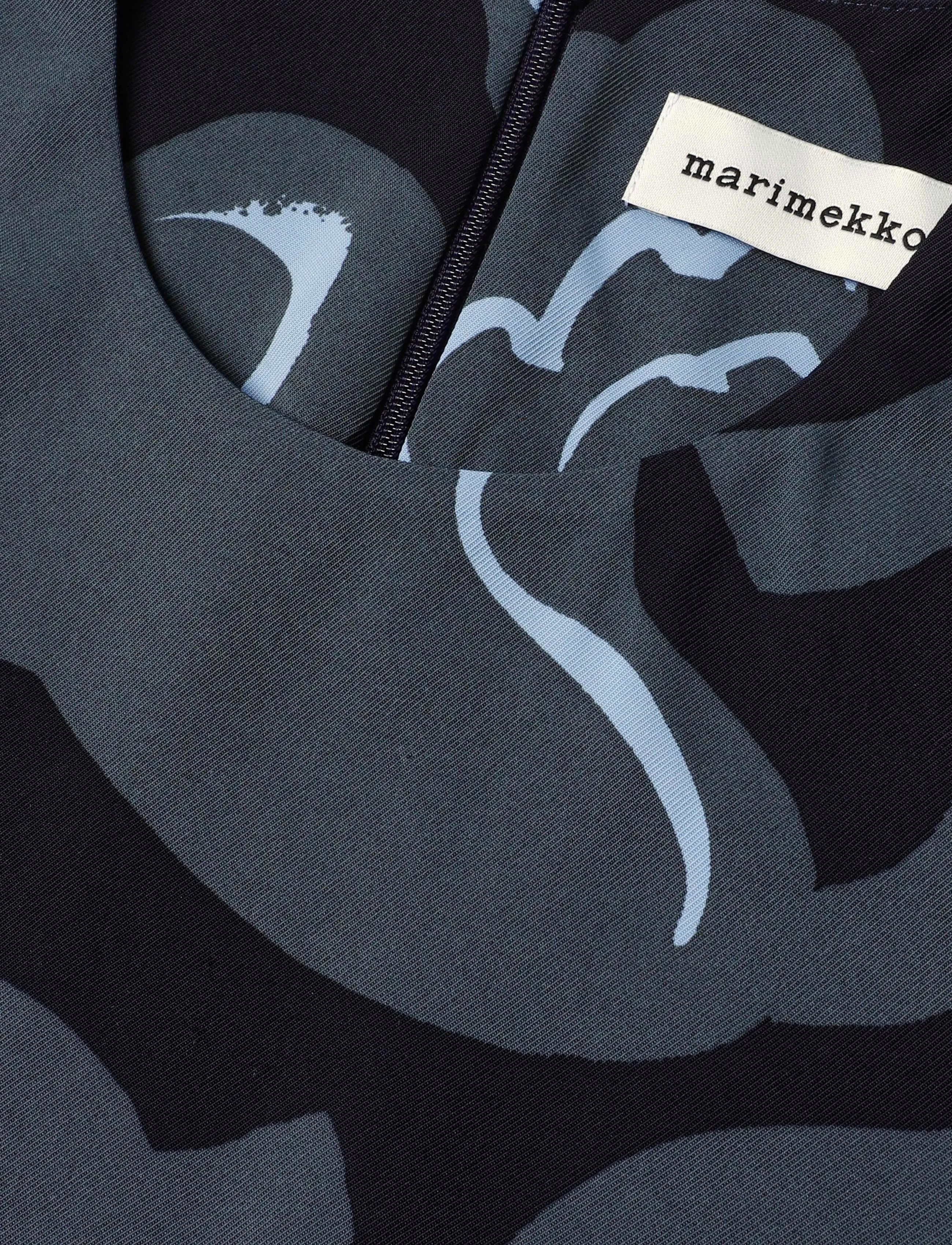 Marimekko - PUJOTUS KUKASTA KUKKAAN - grey, dark blue, light blue - 5