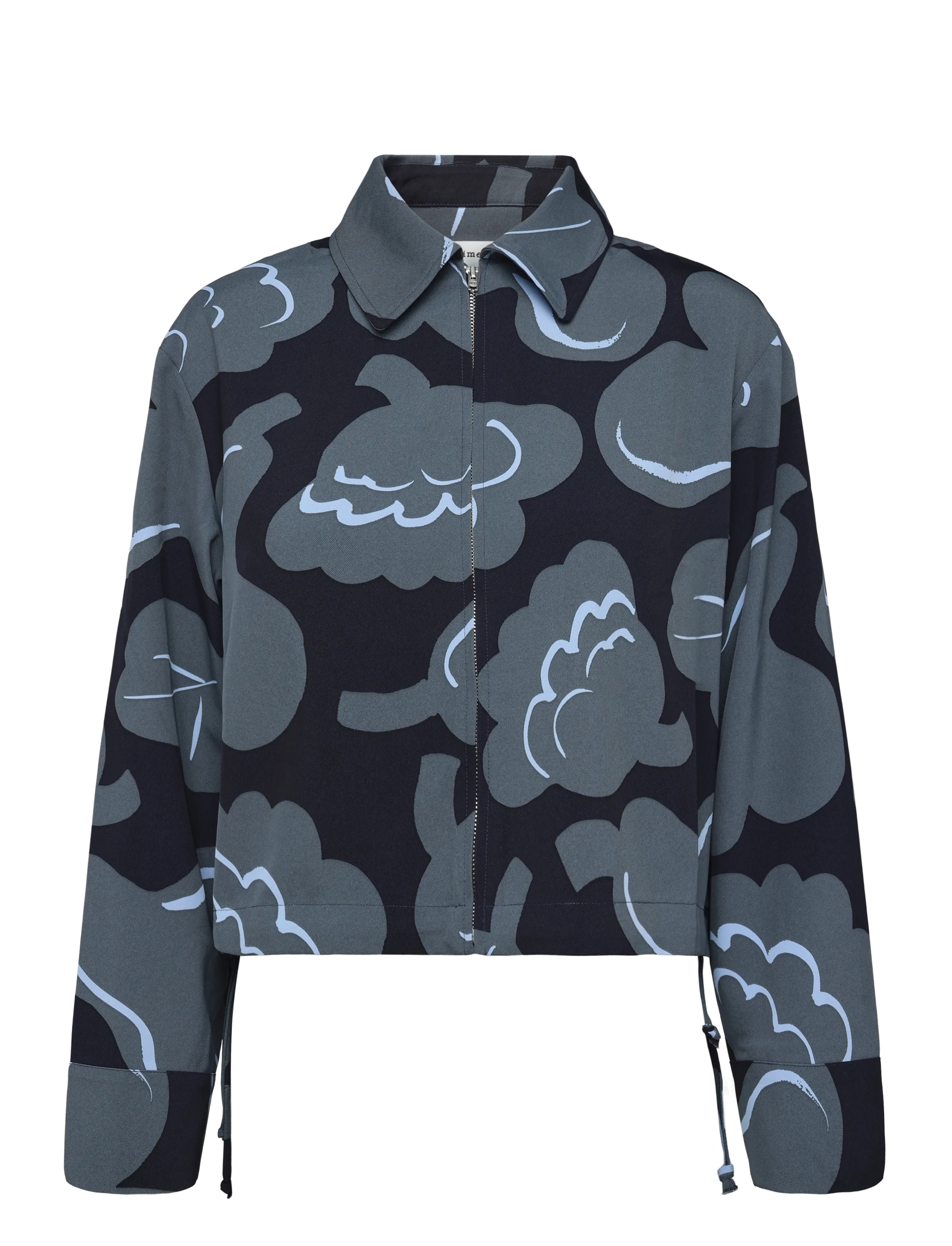 Marimekko - PULSSI KUKASTA KUKKAAN - leichte jacken - grey, dark blue, light blue - 1