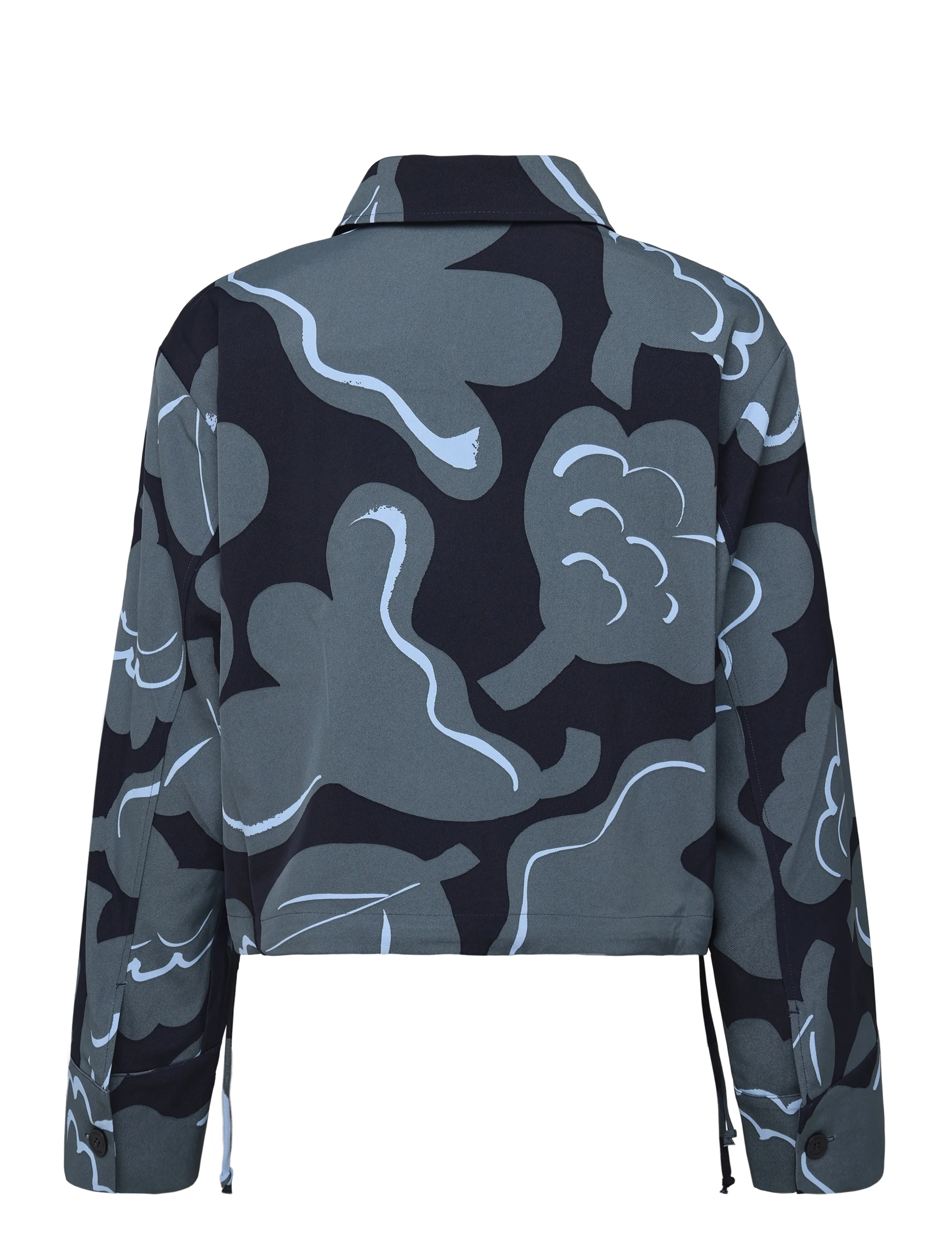 Marimekko - PULSSI KUKASTA KUKKAAN - leichte jacken - grey, dark blue, light blue - 2
