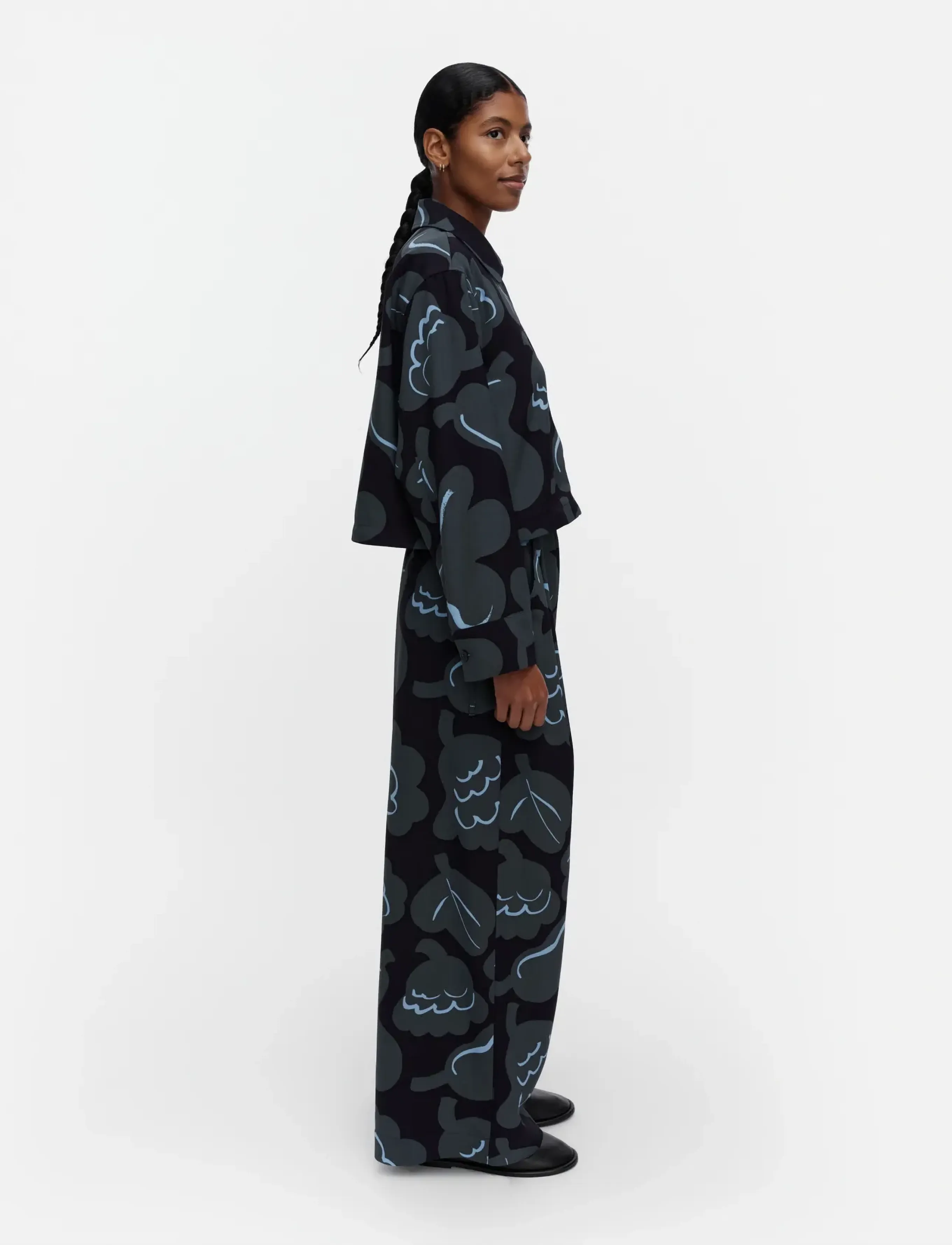 Marimekko - PULSSI KUKASTA KUKKAAN - leichte jacken - grey, dark blue, light blue - 3