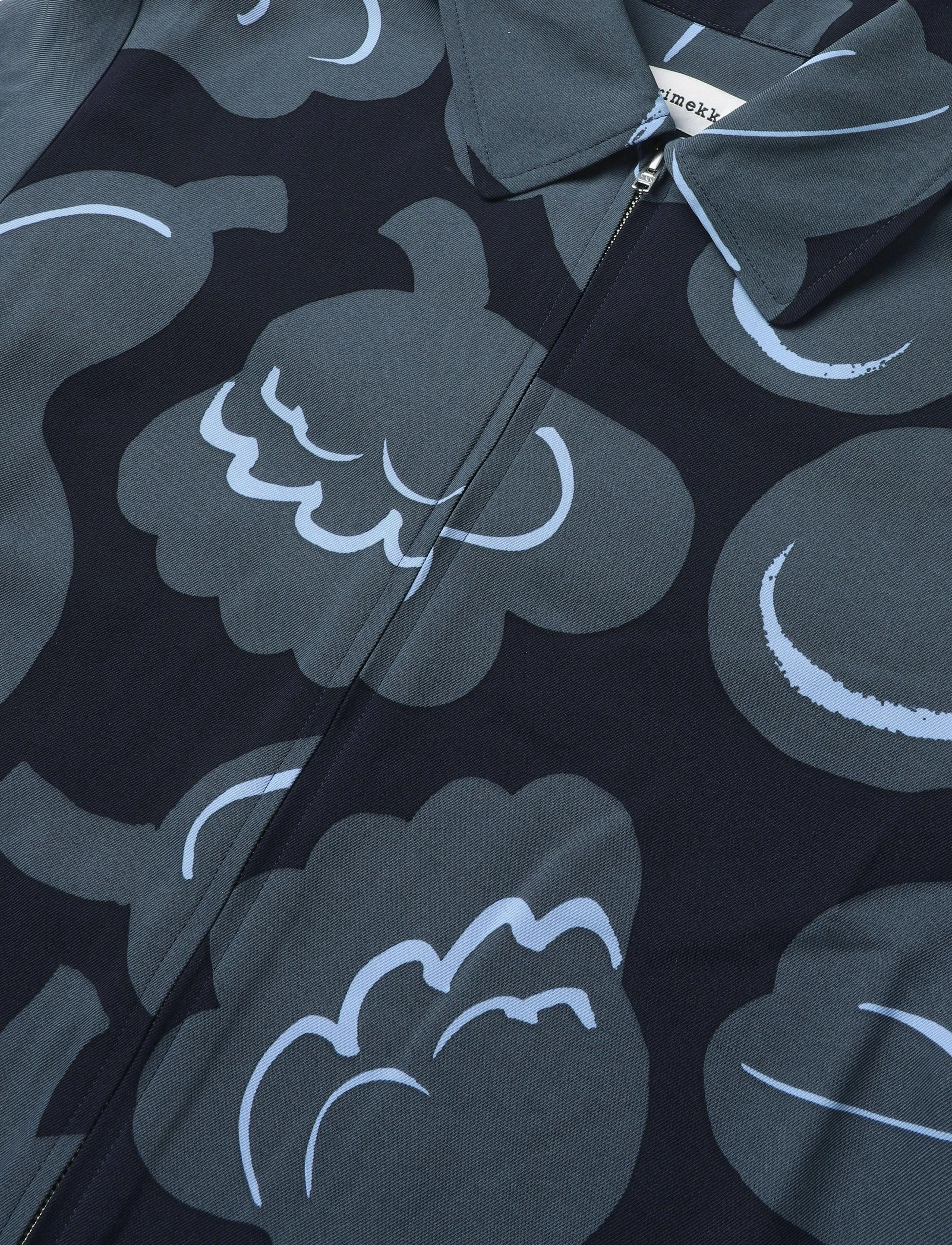 Marimekko - PULSSI KUKASTA KUKKAAN - leichte jacken - grey, dark blue, light blue - 5