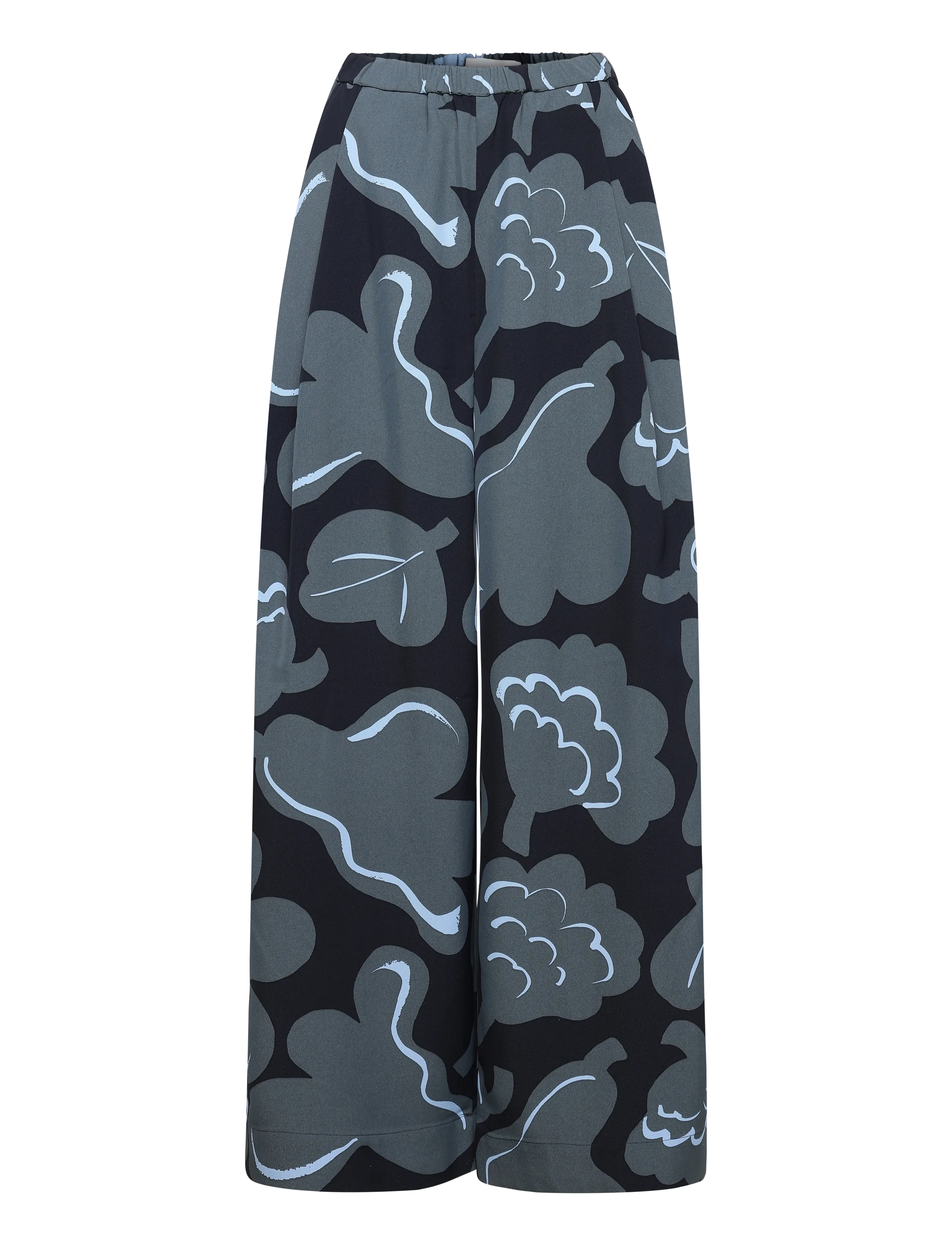 Marimekko - POLKU KUKASTA KUKKAAN - grey, dark blue, light blue - 1
