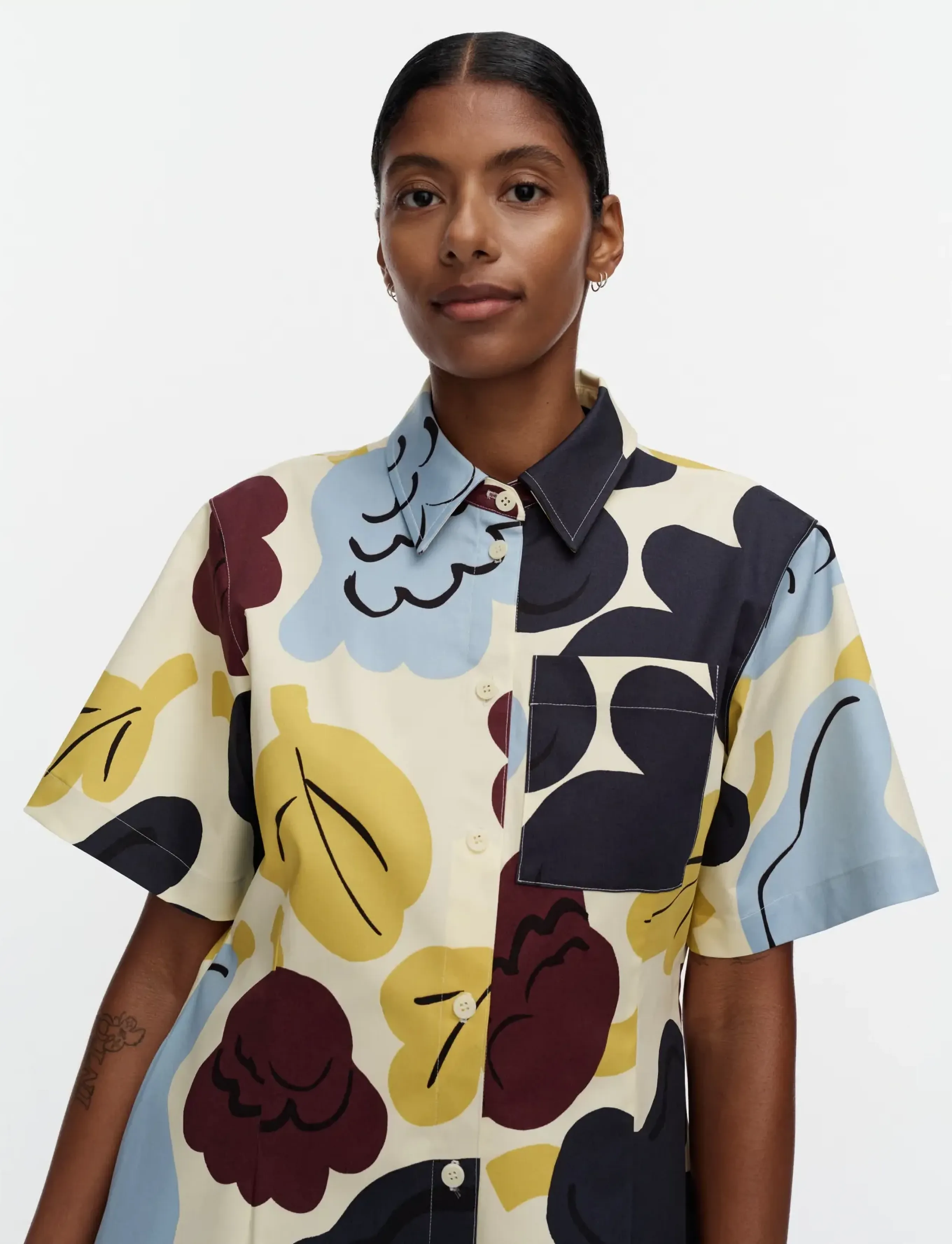 Marimekko - SEIKKAILU KUKASTA KUKKAAN - lt. yellow, lt. blue, dk. blue - 3