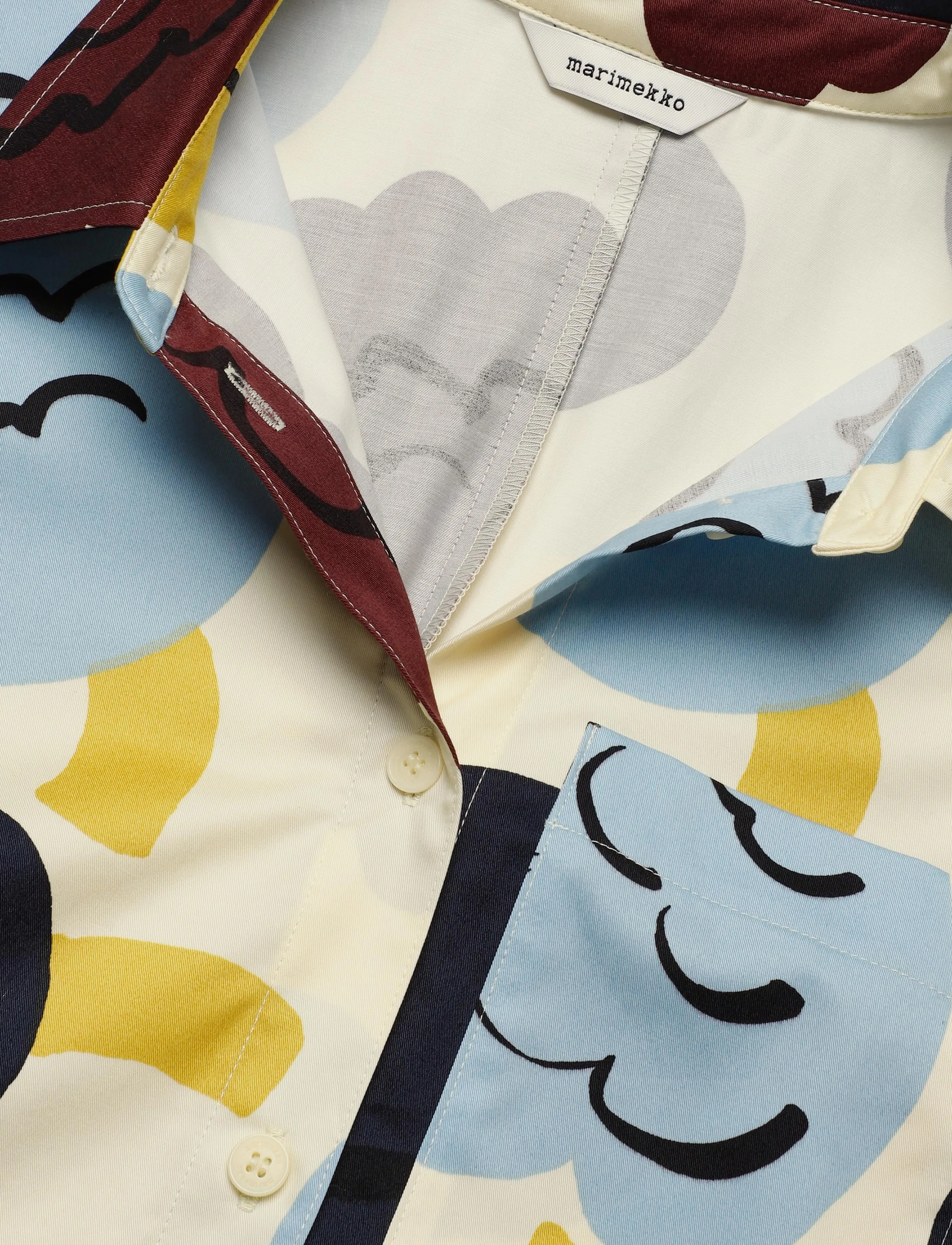 Marimekko - SEIKKAILU KUKASTA KUKKAAN - lt. yellow, lt. blue, dk. blue - 5