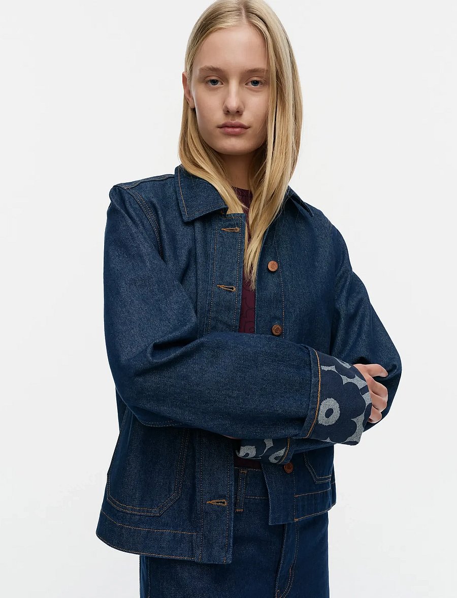 Marimekko - MARIDENIM KÄÄNTEET MINI UNIKKO - jeansjacken - dark indigo - 3