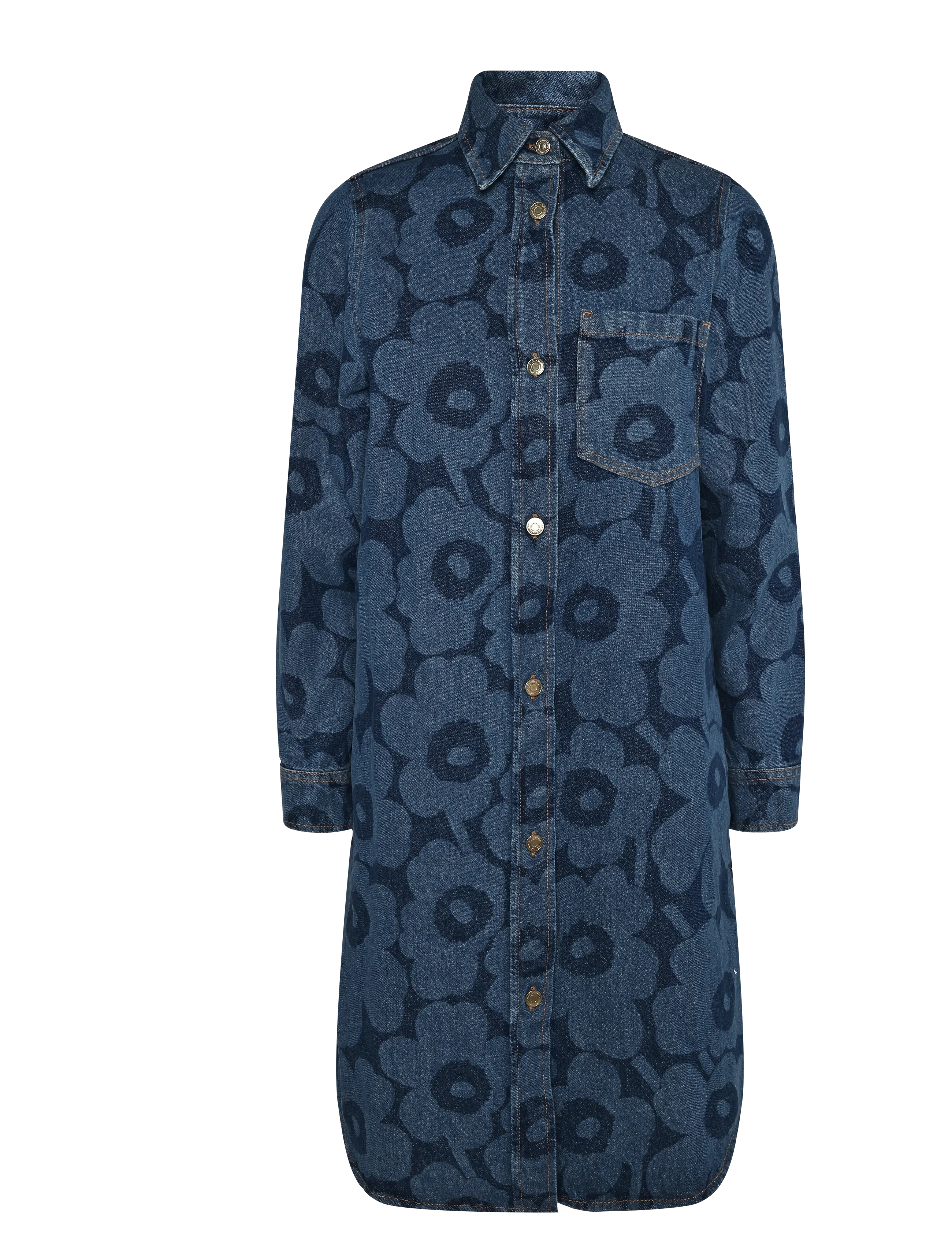 Marimekko - MARIDENIM NÄKEMYS UNIKKO - jeanskleider - mid indigo - 1