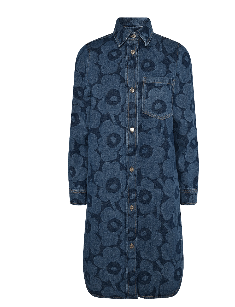 Marimekko - MARIDENIM NÄKEMYS UNIKKO - jeanskleider - mid indigo - 1