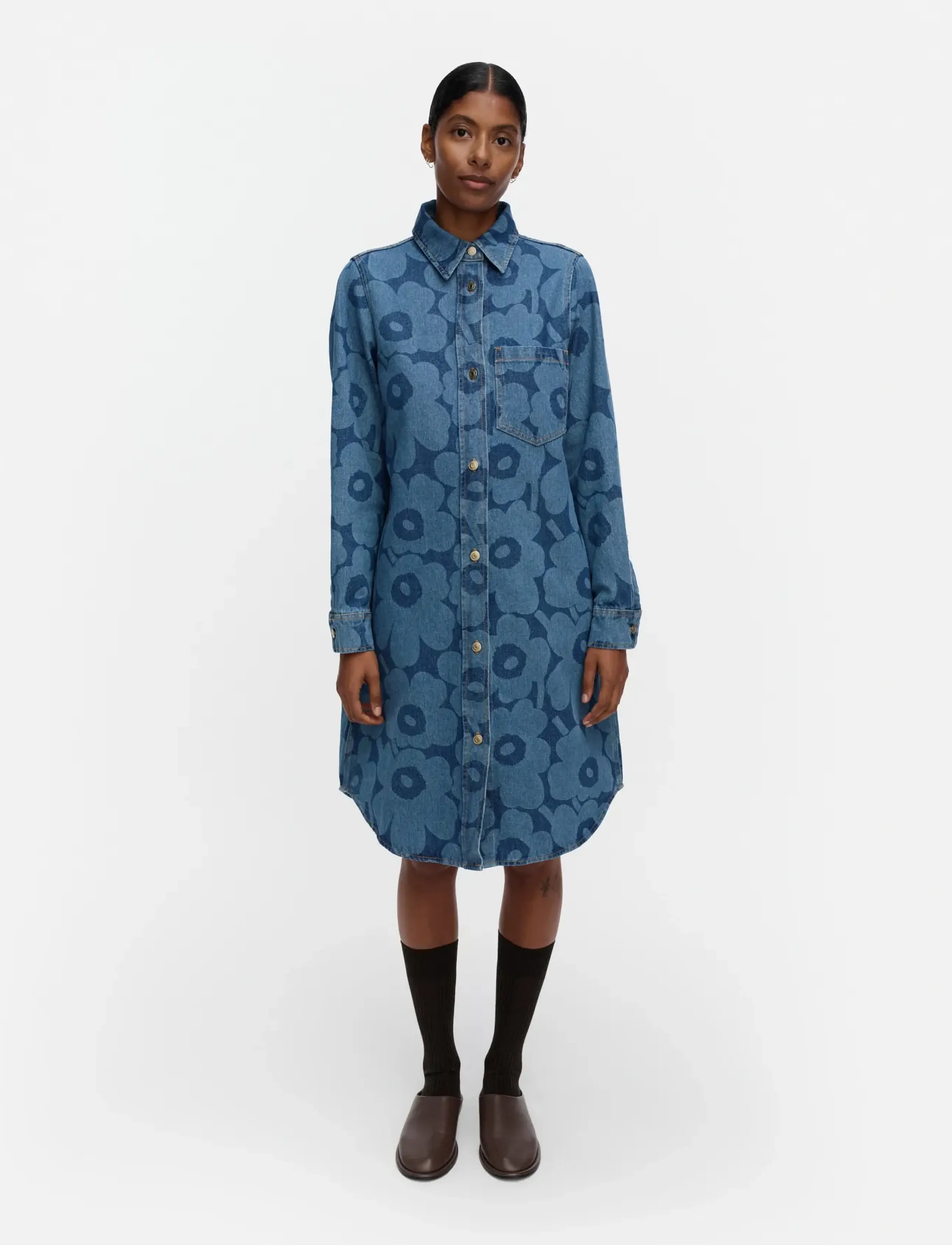 Marimekko MARIDENIM NÄKEMYS UNIKKO - Kleider - MID INDIGO / blue