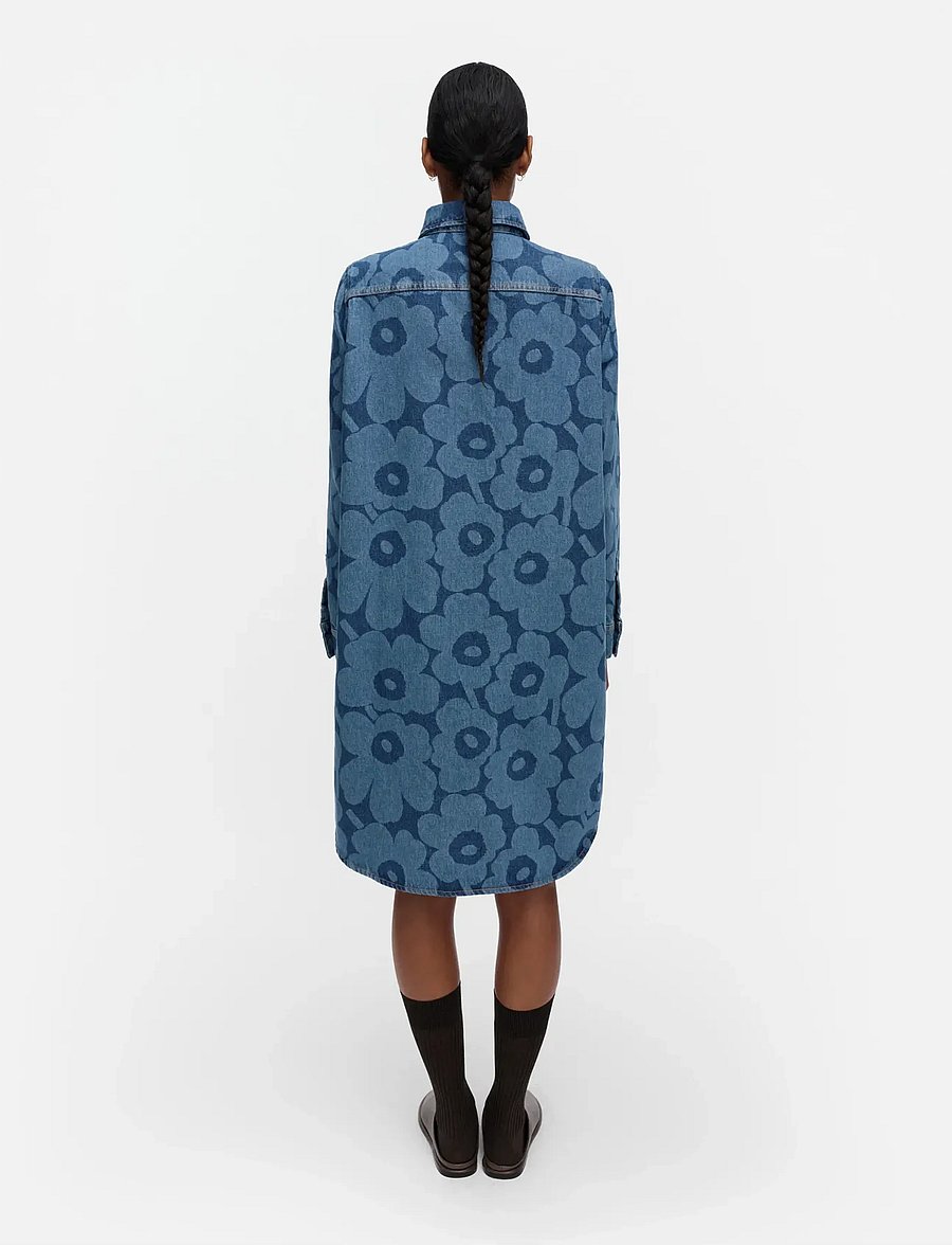 Marimekko - MARIDENIM NÄKEMYS UNIKKO - jeanskleider - mid indigo - 4