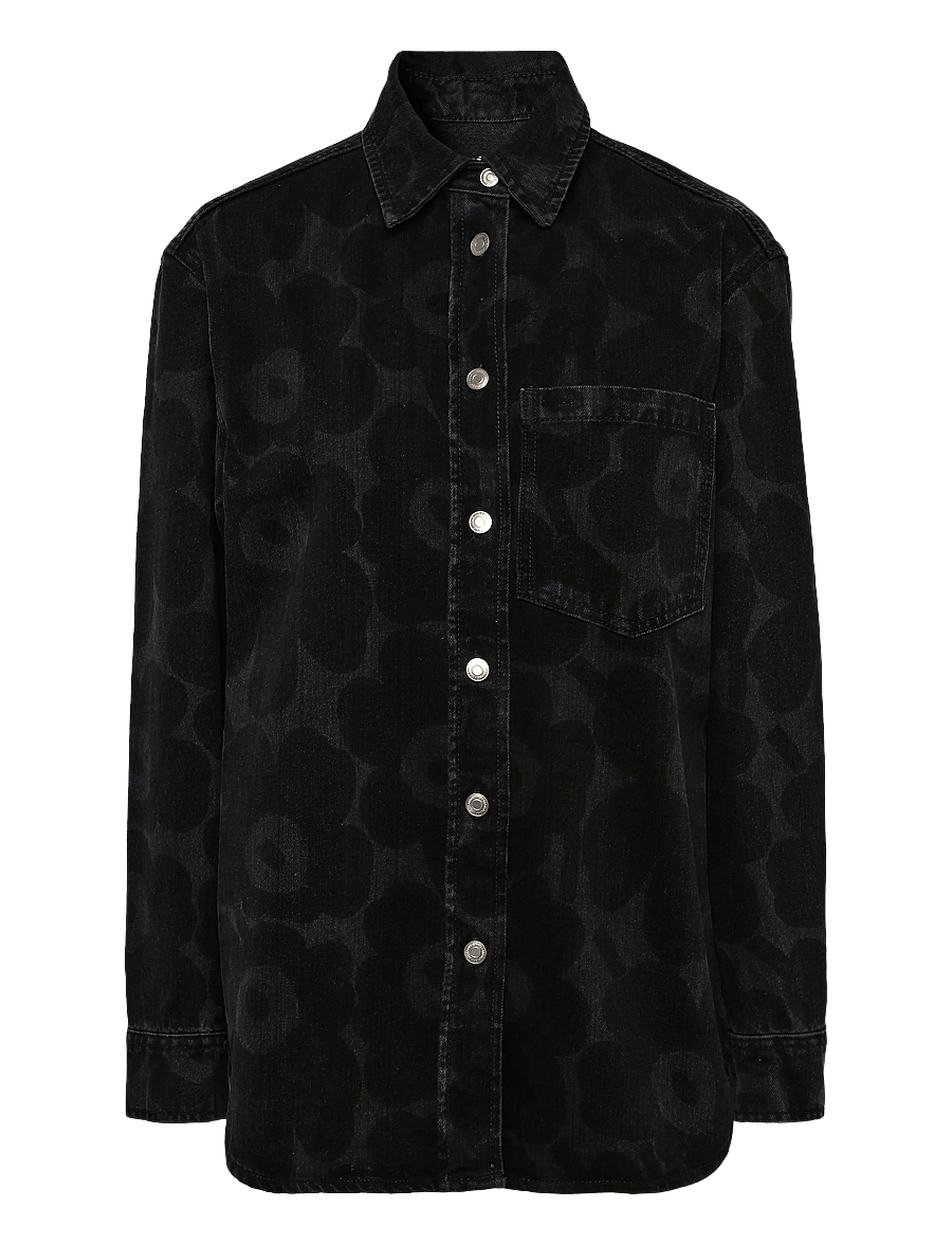 Marimekko - MARIDENIM VAIHE UNIKKO - jeansskjortor - washed black - 1