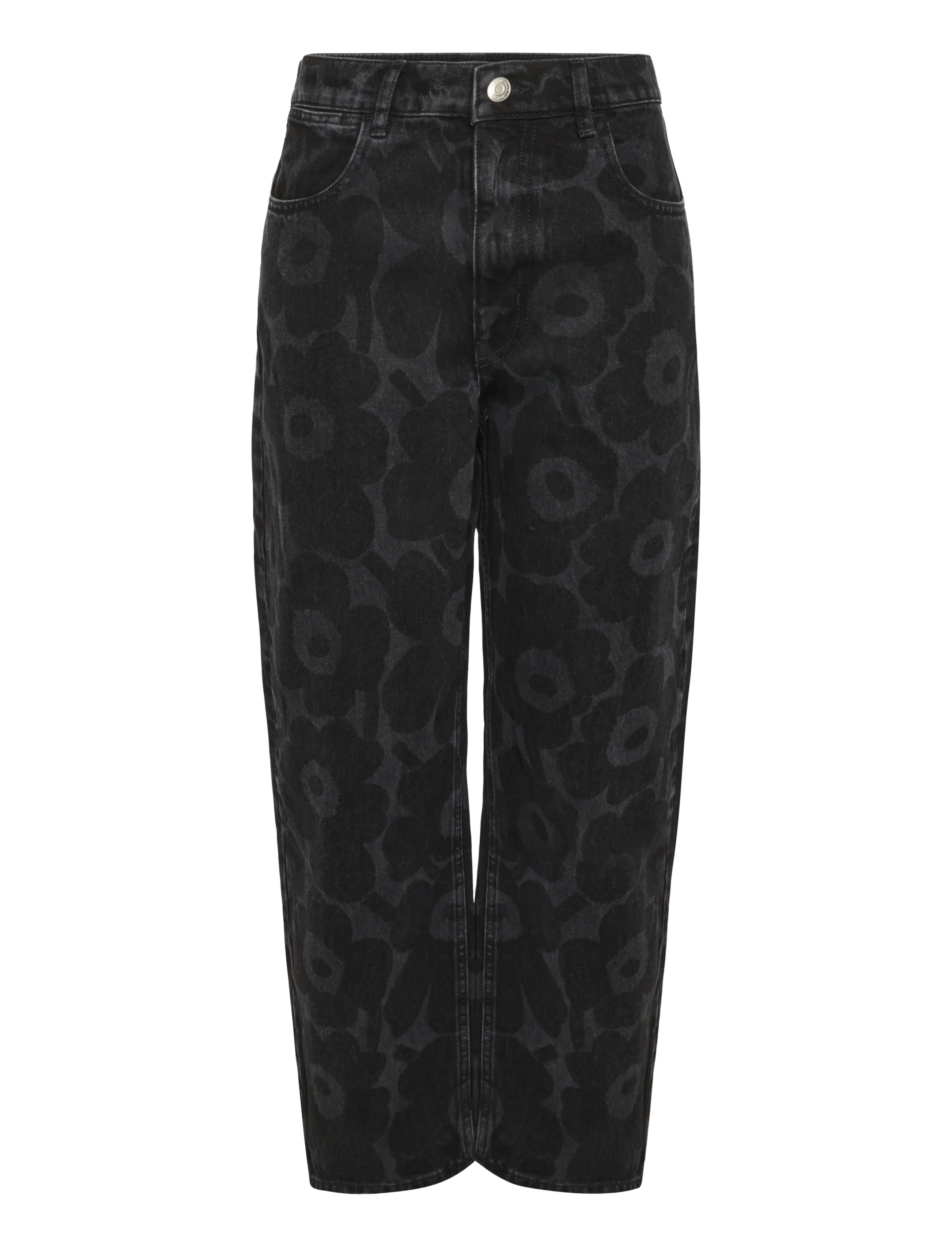 Marimekko - MARIDENIM BARREL UNIKKO - barrel jeans - washed black - 1