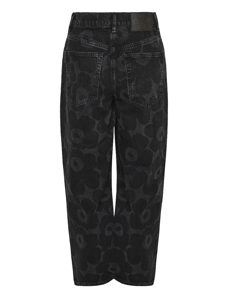 Marimekko - MARIDENIM BARREL UNIKKO - barrel jeans - washed black - 2