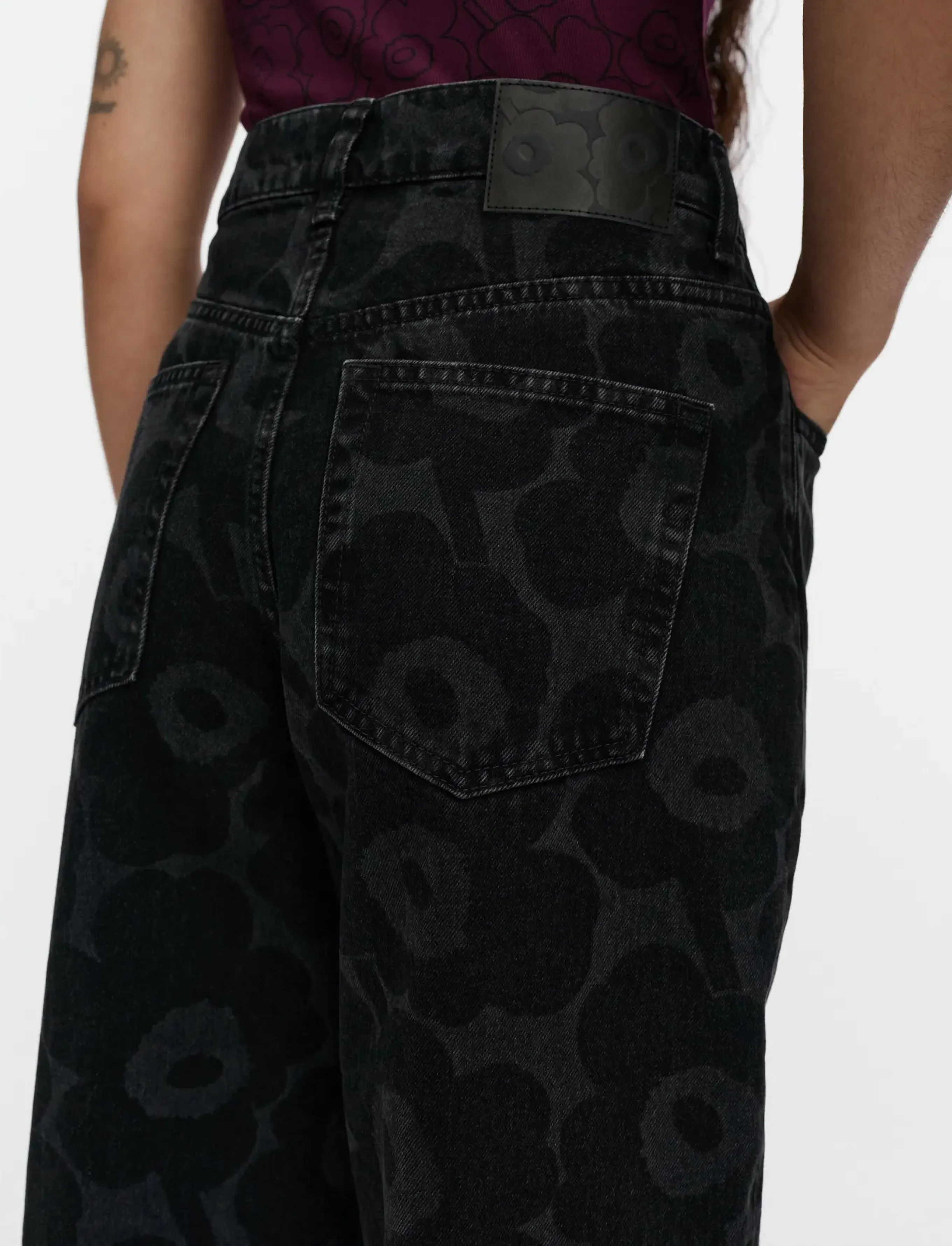 Marimekko - MARIDENIM BARREL UNIKKO - barrel jeans - washed black - 3