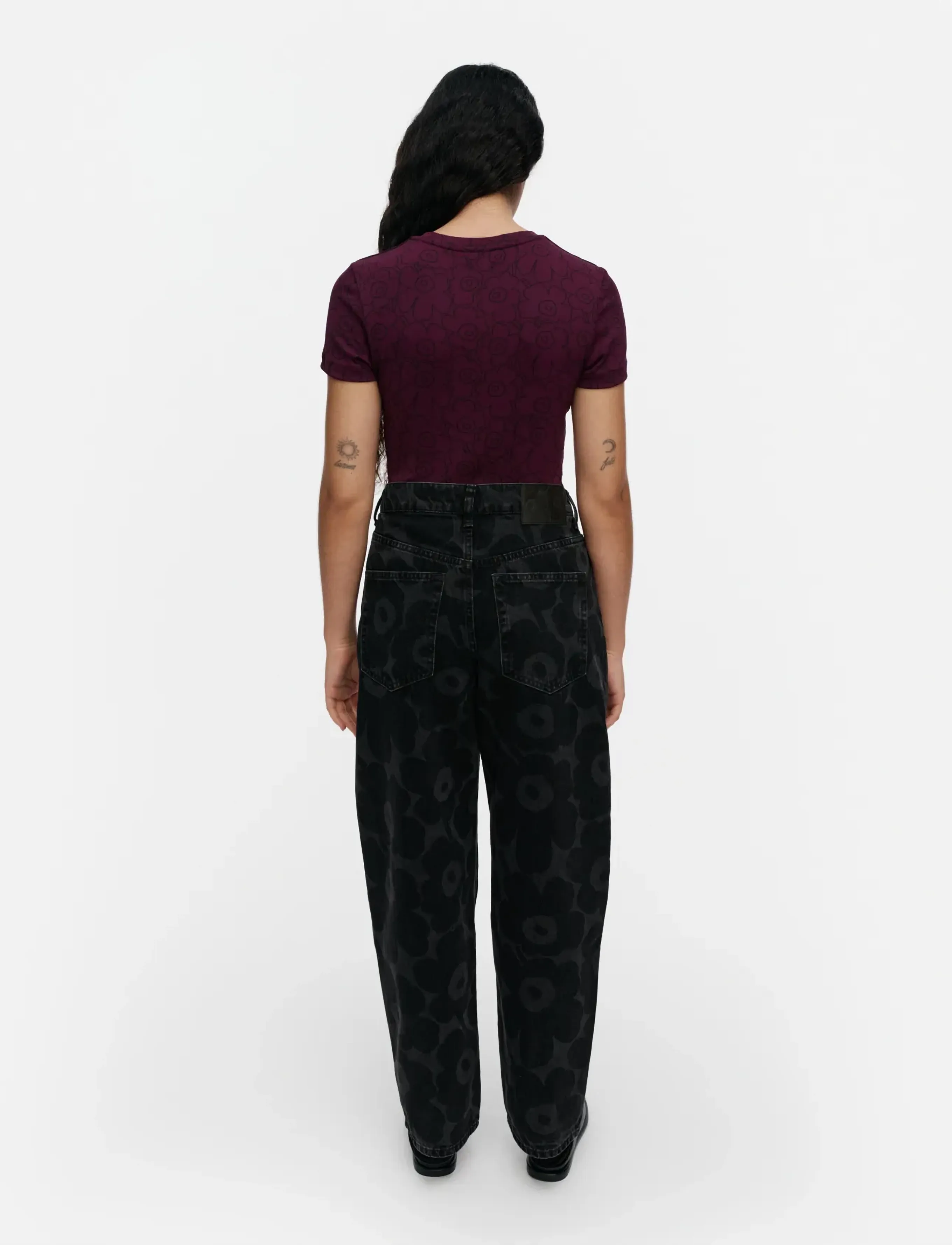 Marimekko - MARIDENIM BARREL UNIKKO - barrel jeans - washed black - 4