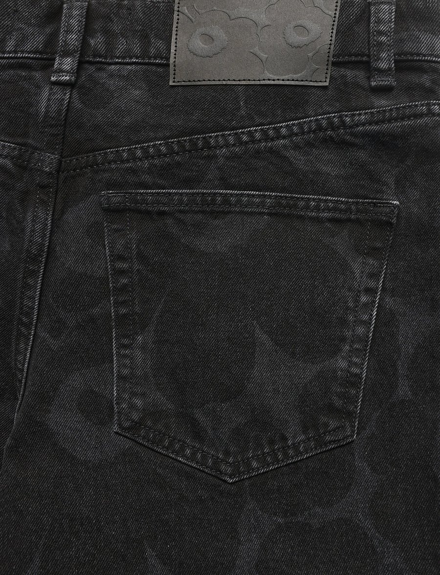 Marimekko - MARIDENIM BARREL UNIKKO - barrel jeans - washed black - 5