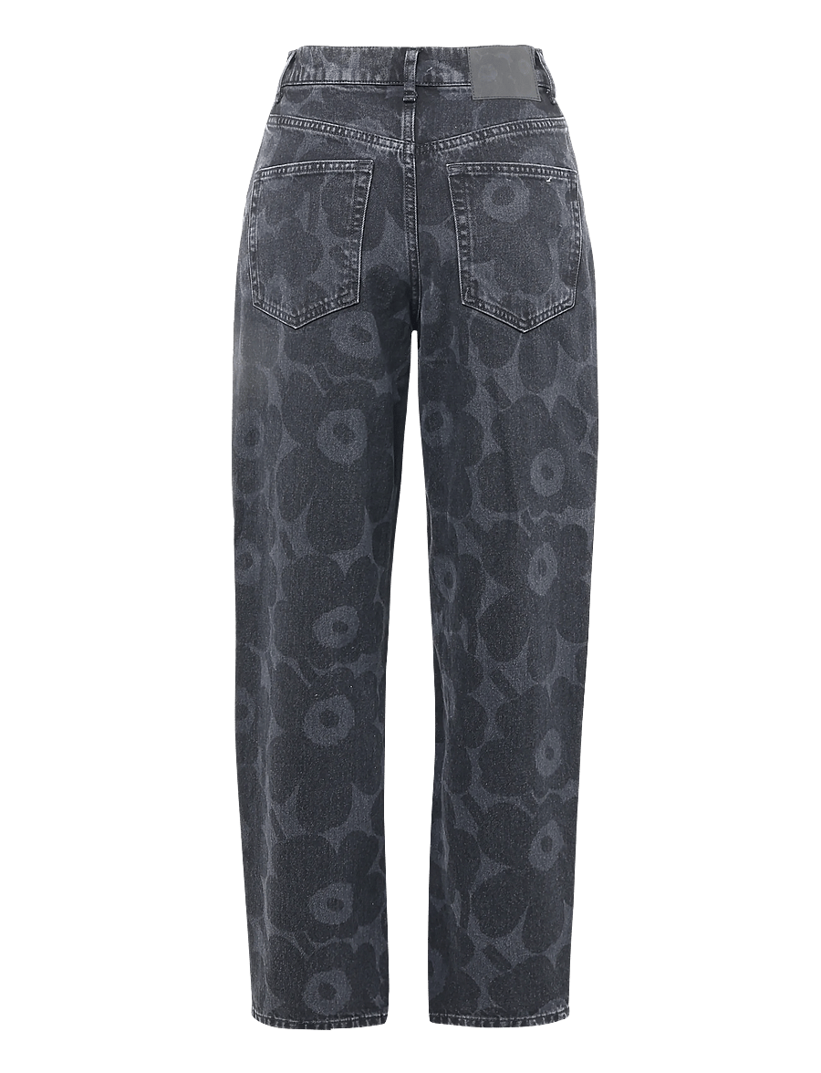Marimekko - MARIDENIM BARREL UNIKKO L - barrel jeans - washed black - 2