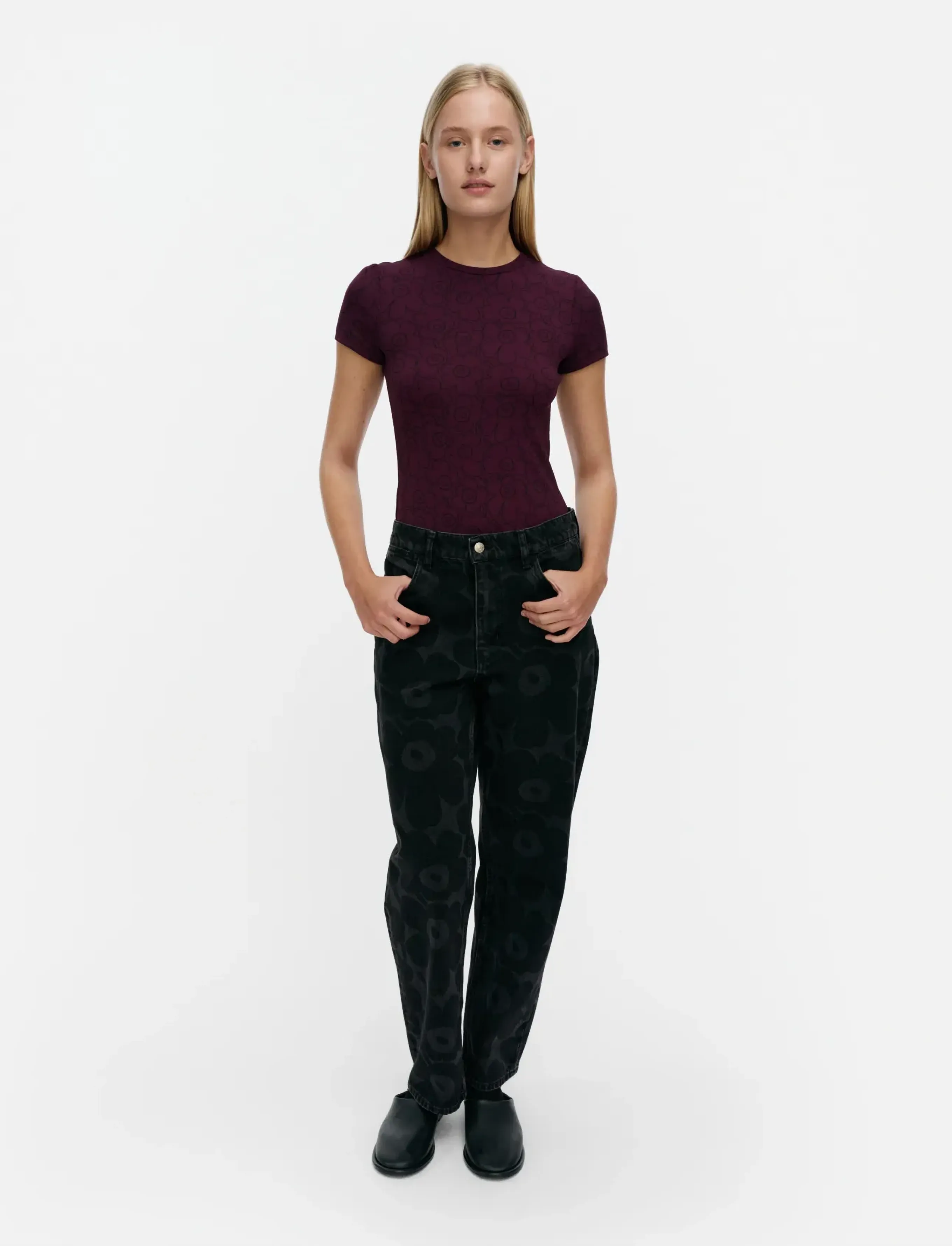 Marimekko MARIDENIM BARREL UNIKKO L - Jeans - WASHED BLACK / black