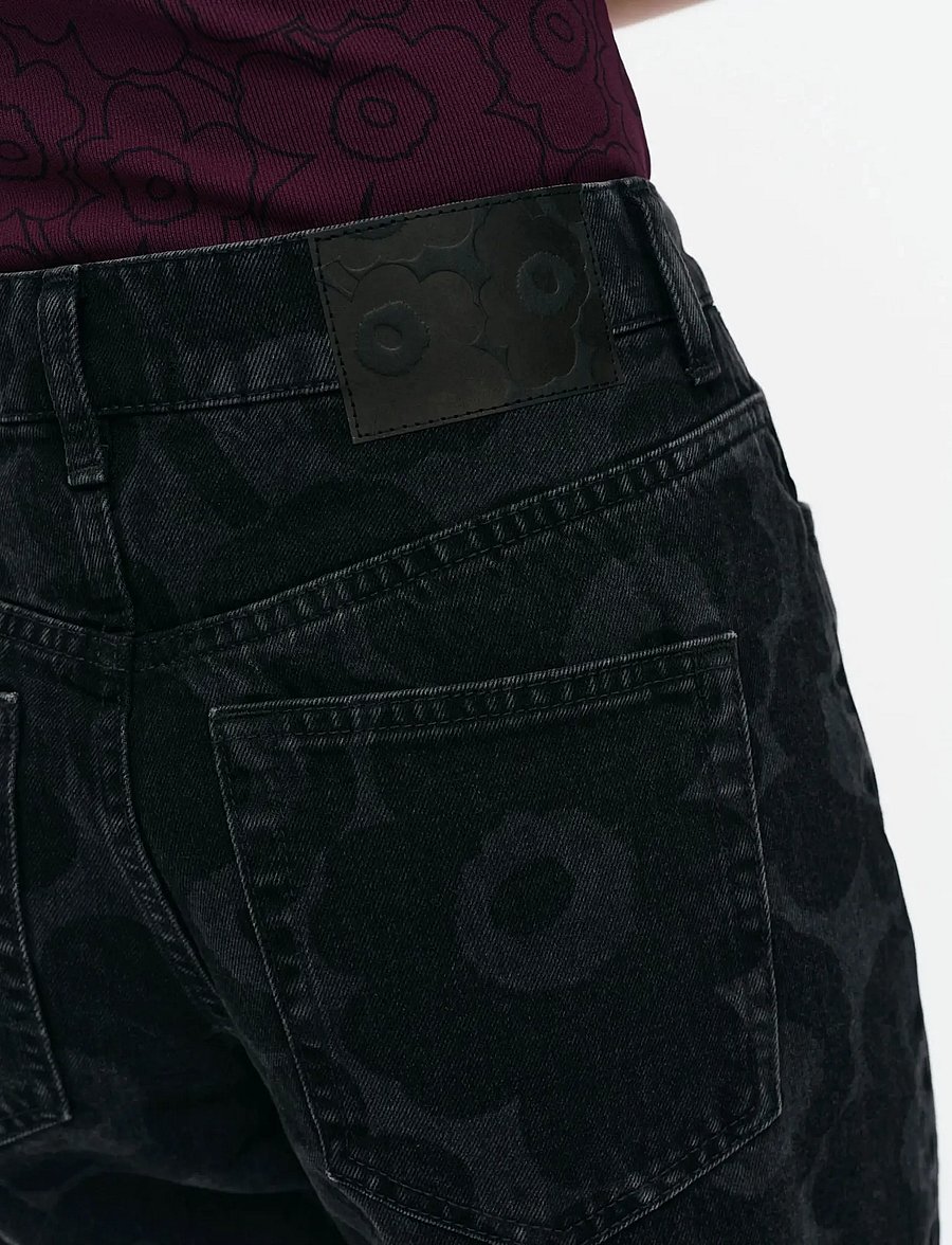 Marimekko - MARIDENIM BARREL UNIKKO L - barrel jeans - washed black - 3