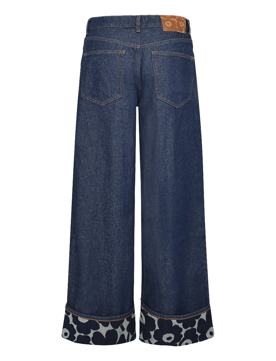 Marimekko - MARIDENIM LOOSE MINI UNIKKO - laia säärega teksad - dark indigo - 2