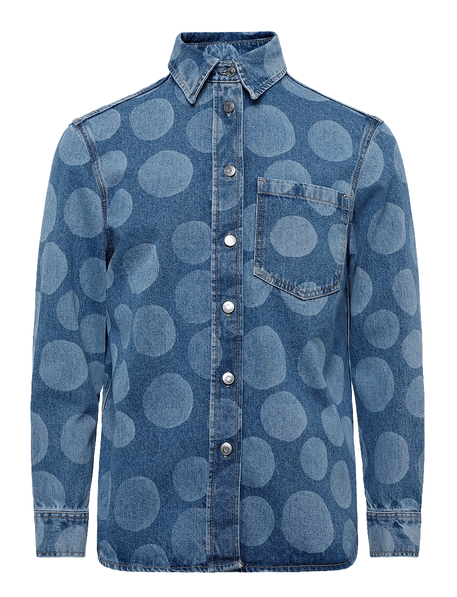 Marimekko - MARIDENIM VAIHE PETROOLI - jeansskjortor - used indigo - 1