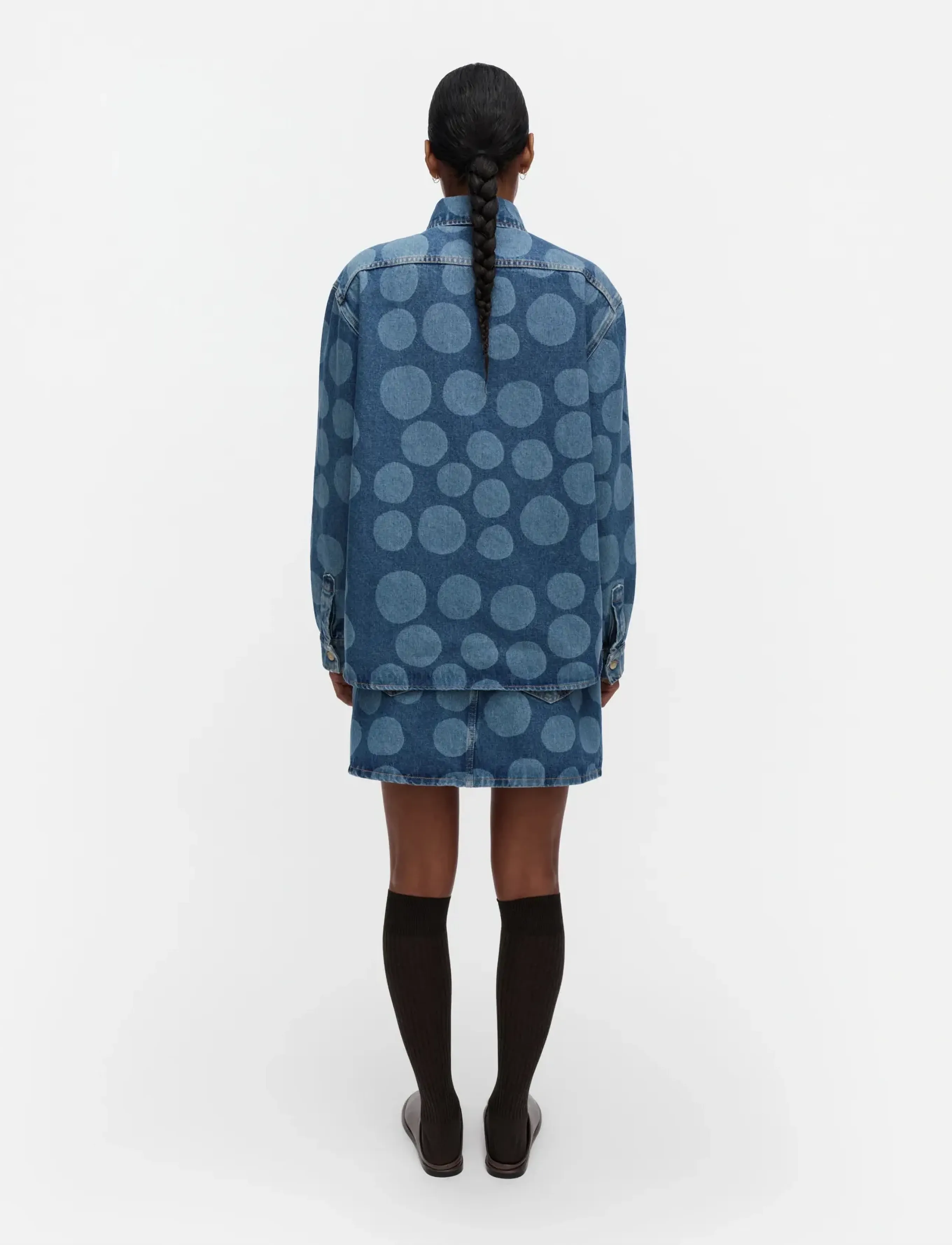 Marimekko - MARIDENIM VAIHE PETROOLI - jeansskjortor - used indigo - 4