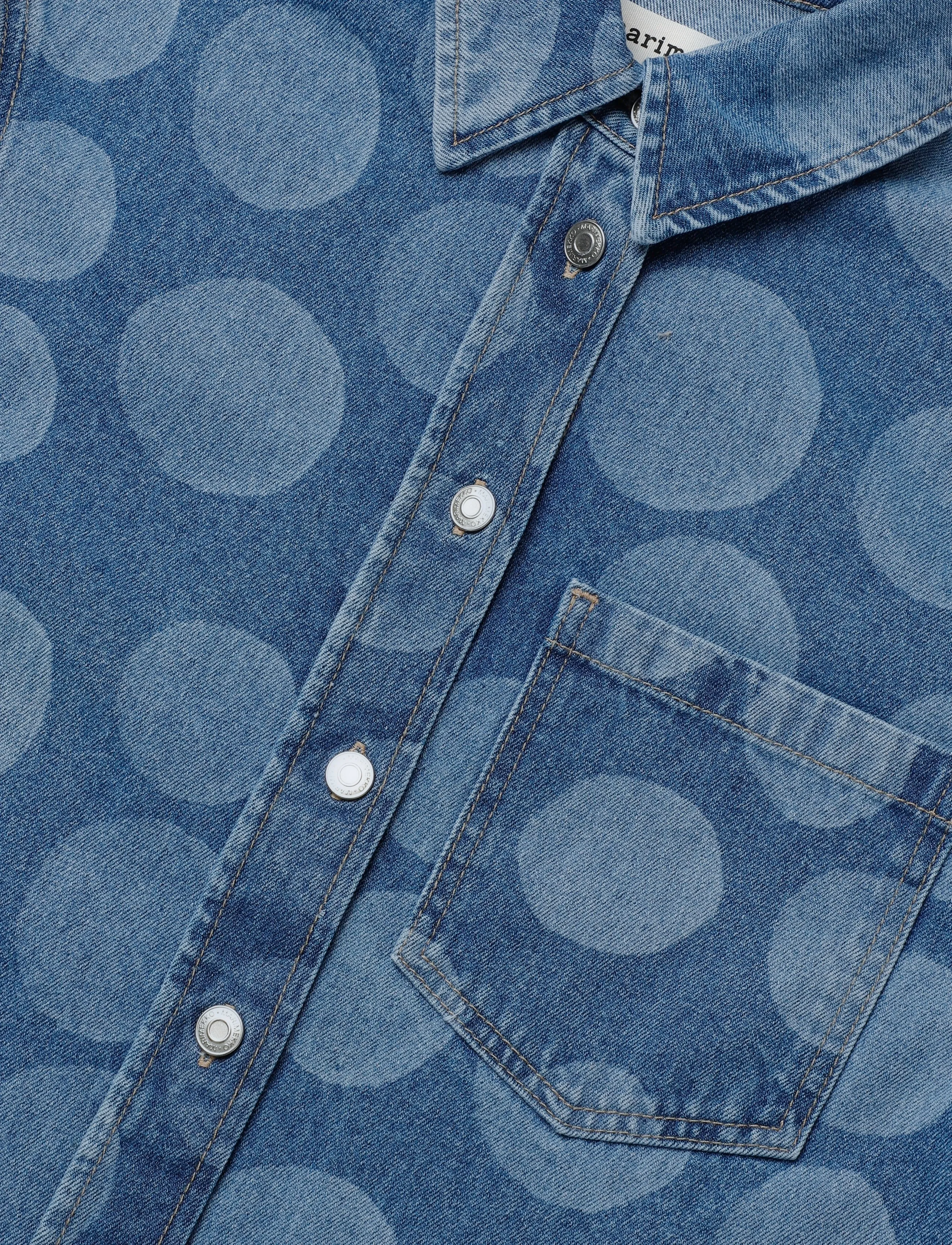 Marimekko - MARIDENIM VAIHE PETROOLI - jeansskjortor - used indigo - 5