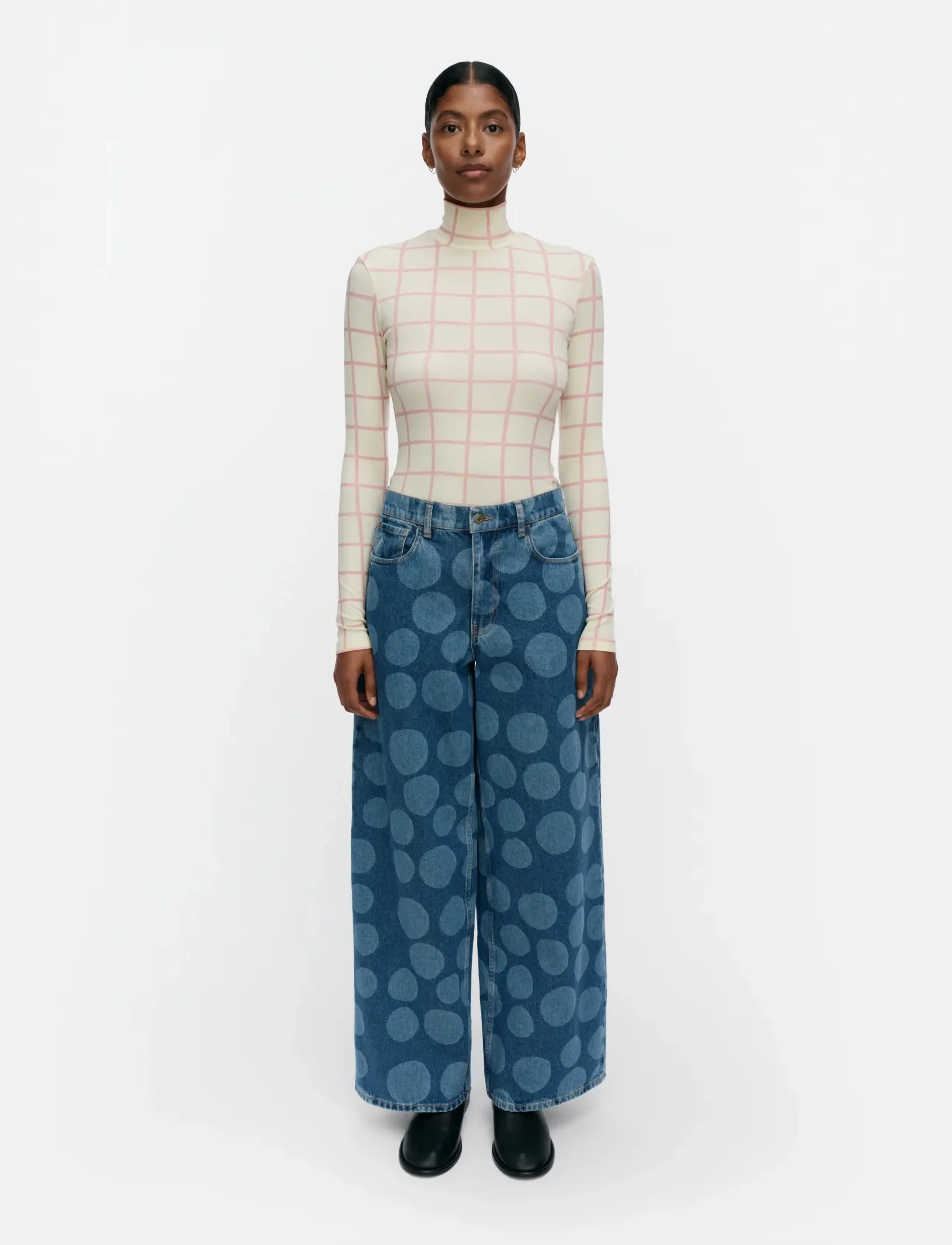 Marimekko MARIDENIM LOOSE PETROOLI - Laia säärega teksad - USED INDIGO / blue